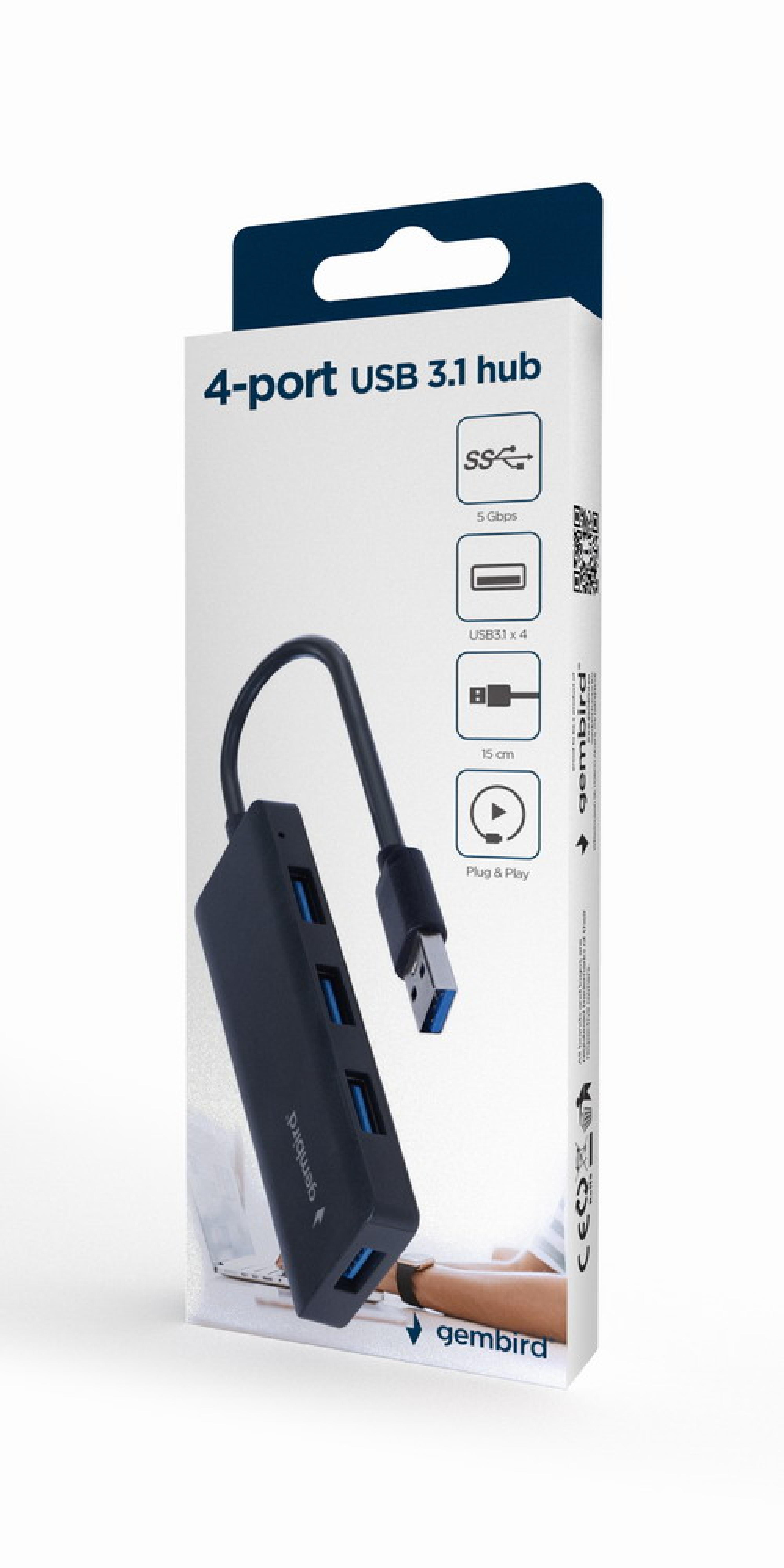 gembird 4 port USB 3.0 Hub UHB C344