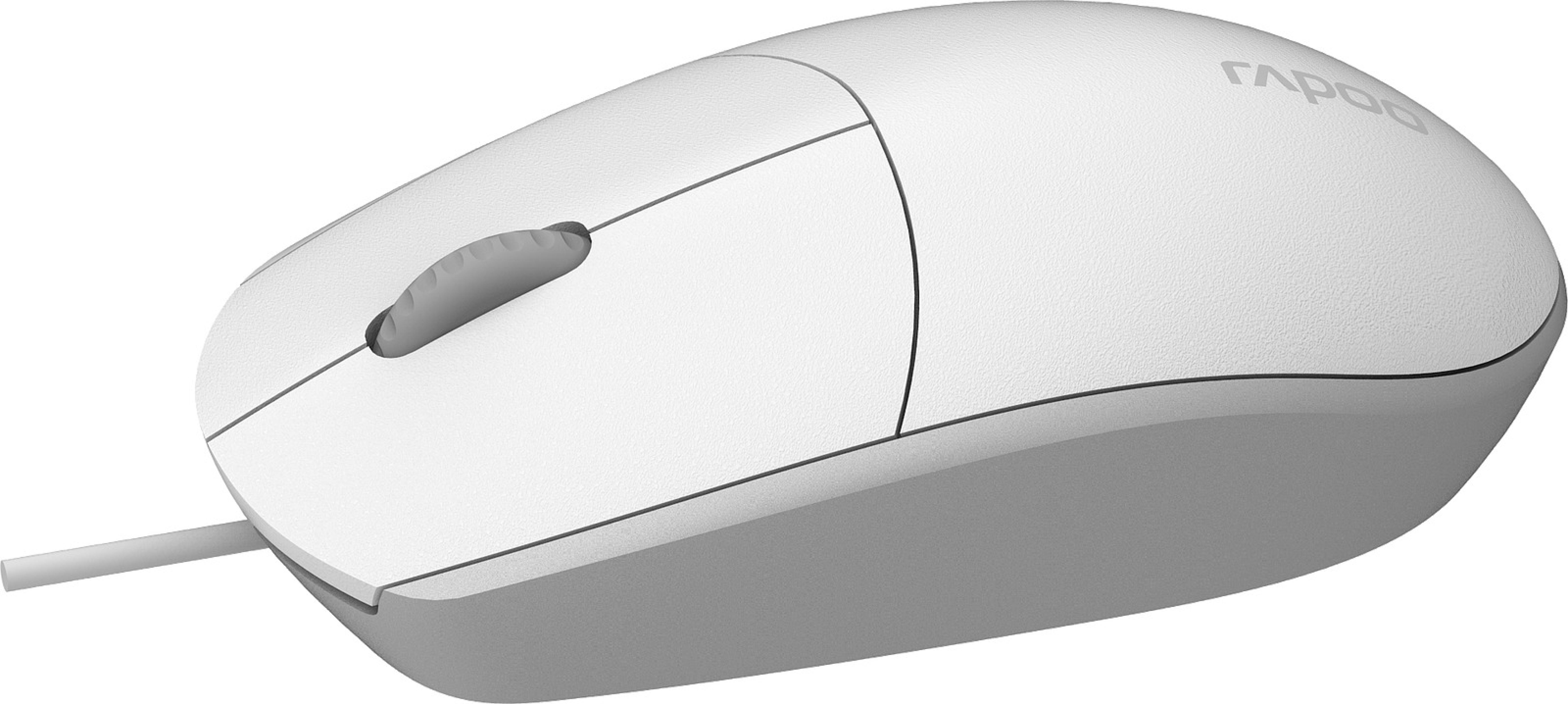RAPOO N100.WHITE Wired Mouse