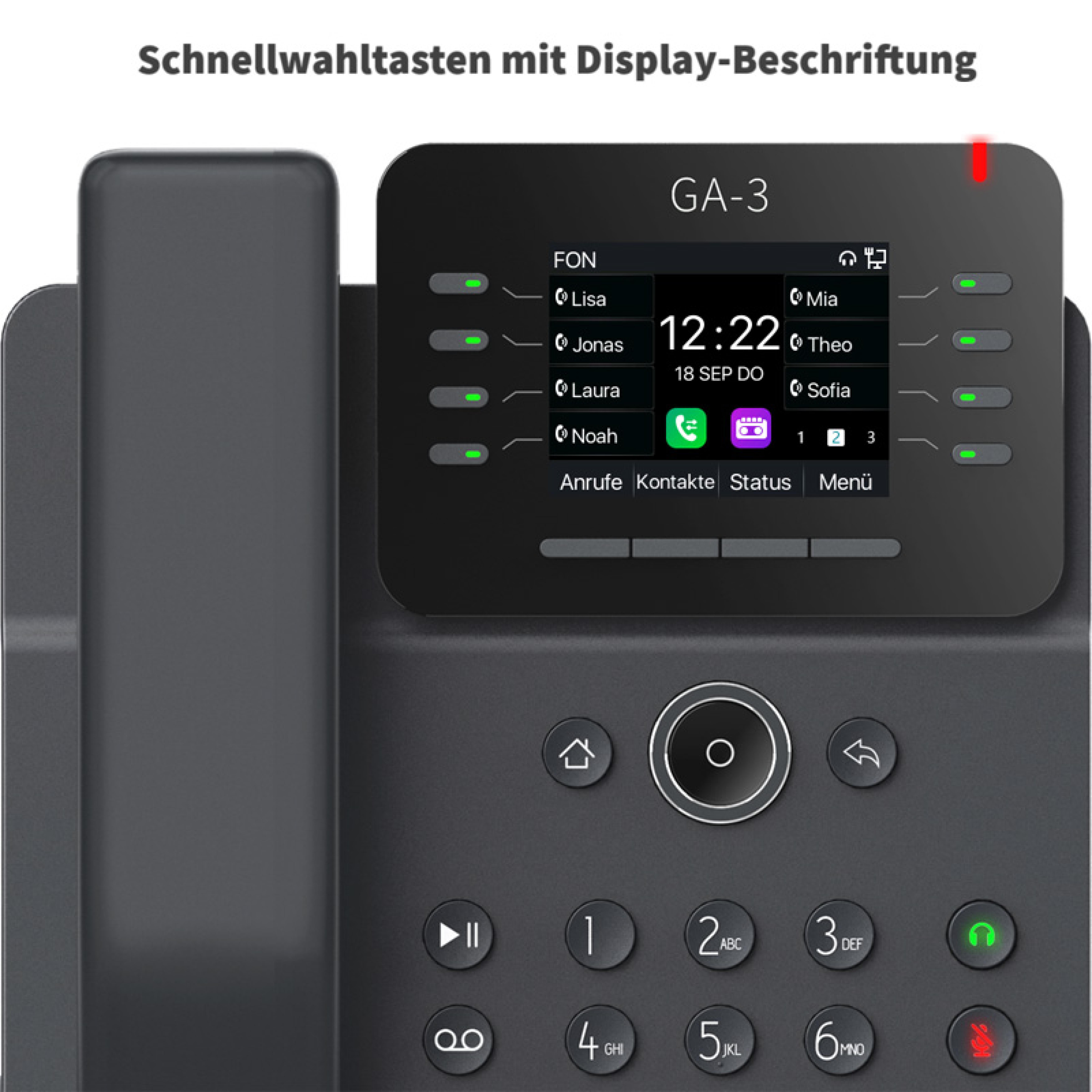 GEQUDIO GA-3 Telefon mit Anrufbeantworter