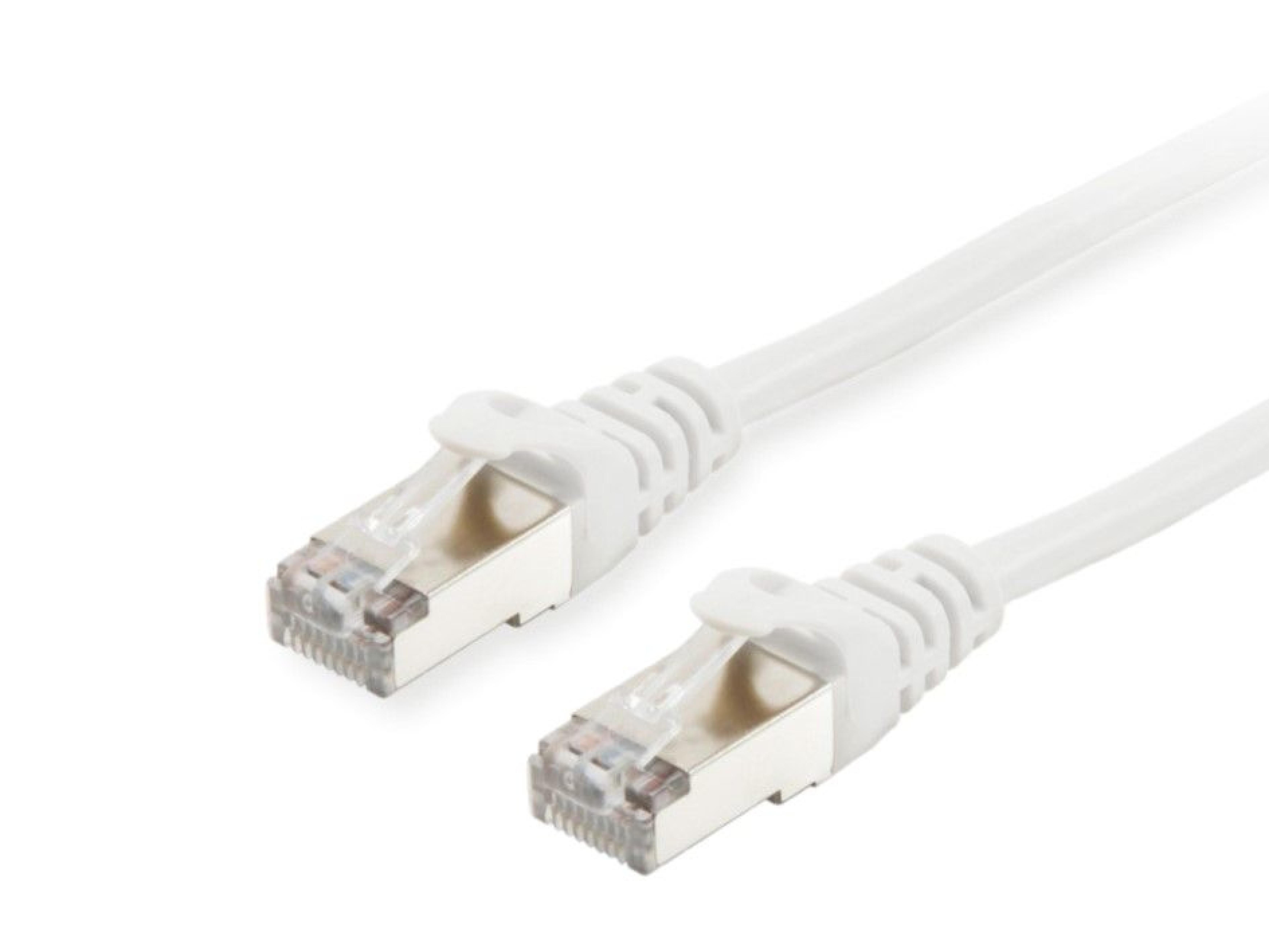Equip Patchkabel Cat6 S/FTP 2xRJ45 2.00m weiss LSZH Polybeut