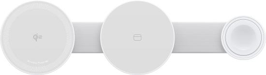 ANKER MagGo Wireless Charging Station (3-in-1, Foldable Pad, White)