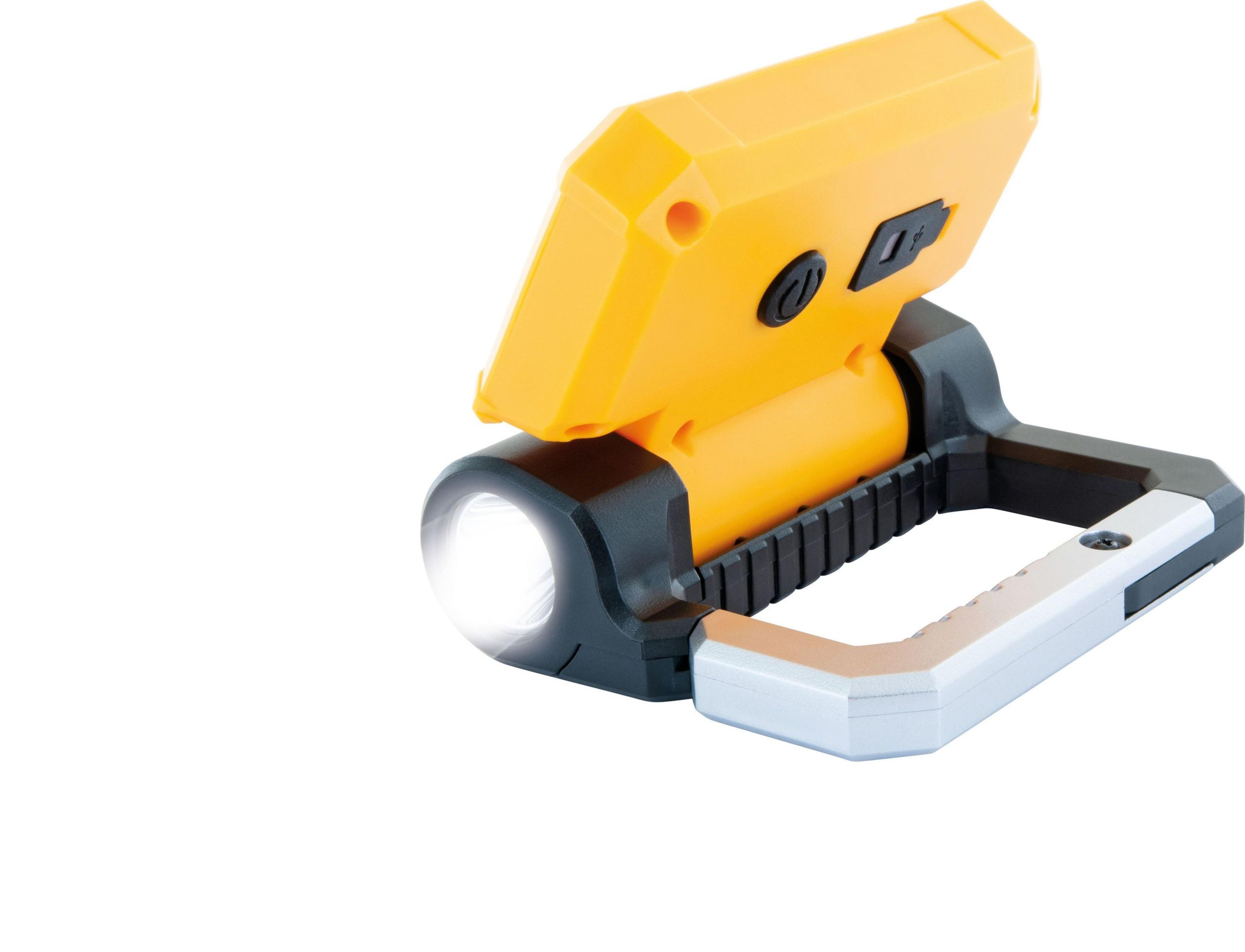 Schwaiger 2 in 1 LED Arbeitsleuchte 300 Lumen Schwarz/Gelb