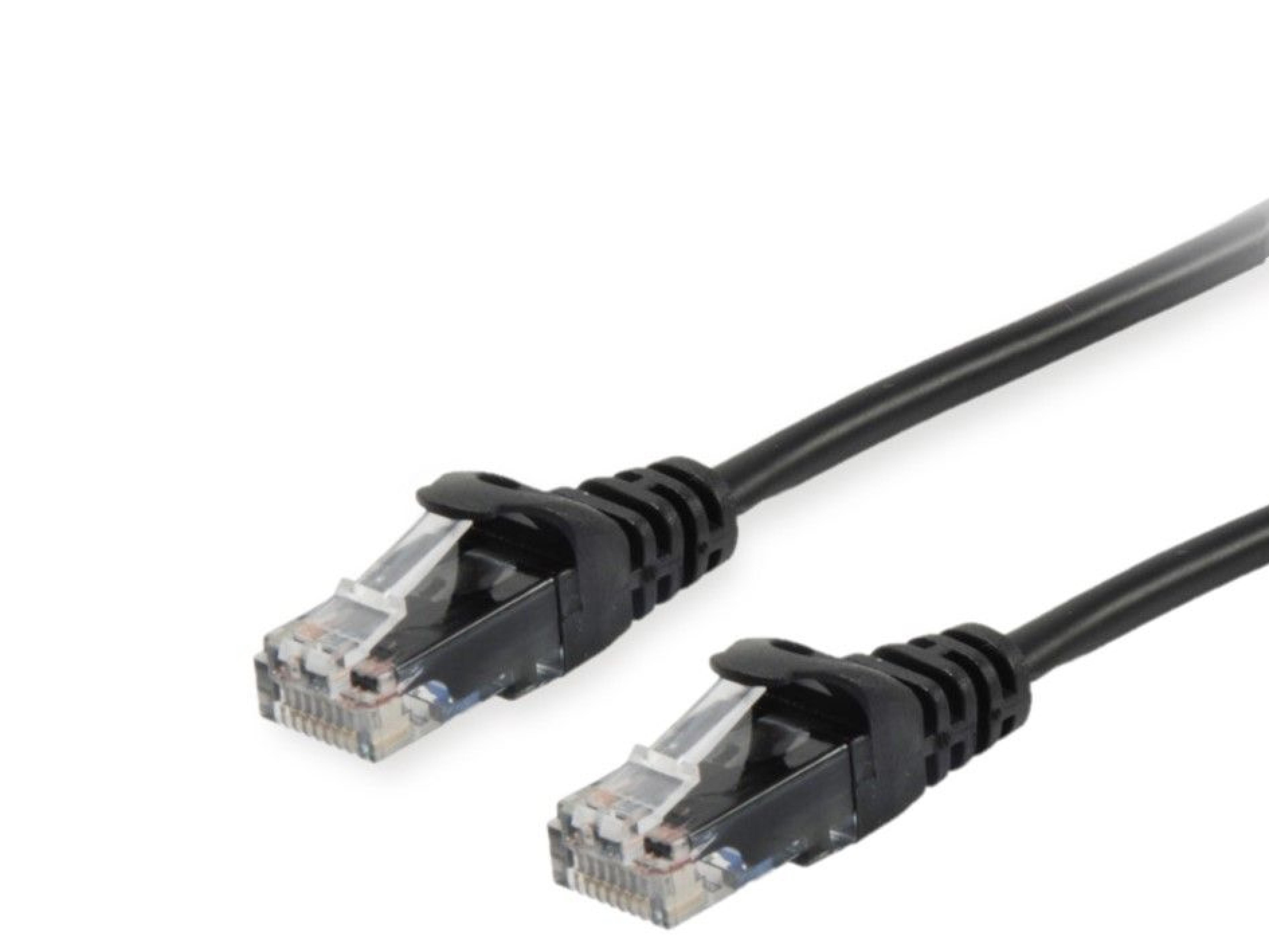 Equip Patchkabel Cat6 U/UTP 2xRJ45 20.00m schwarz PVC Polybeute