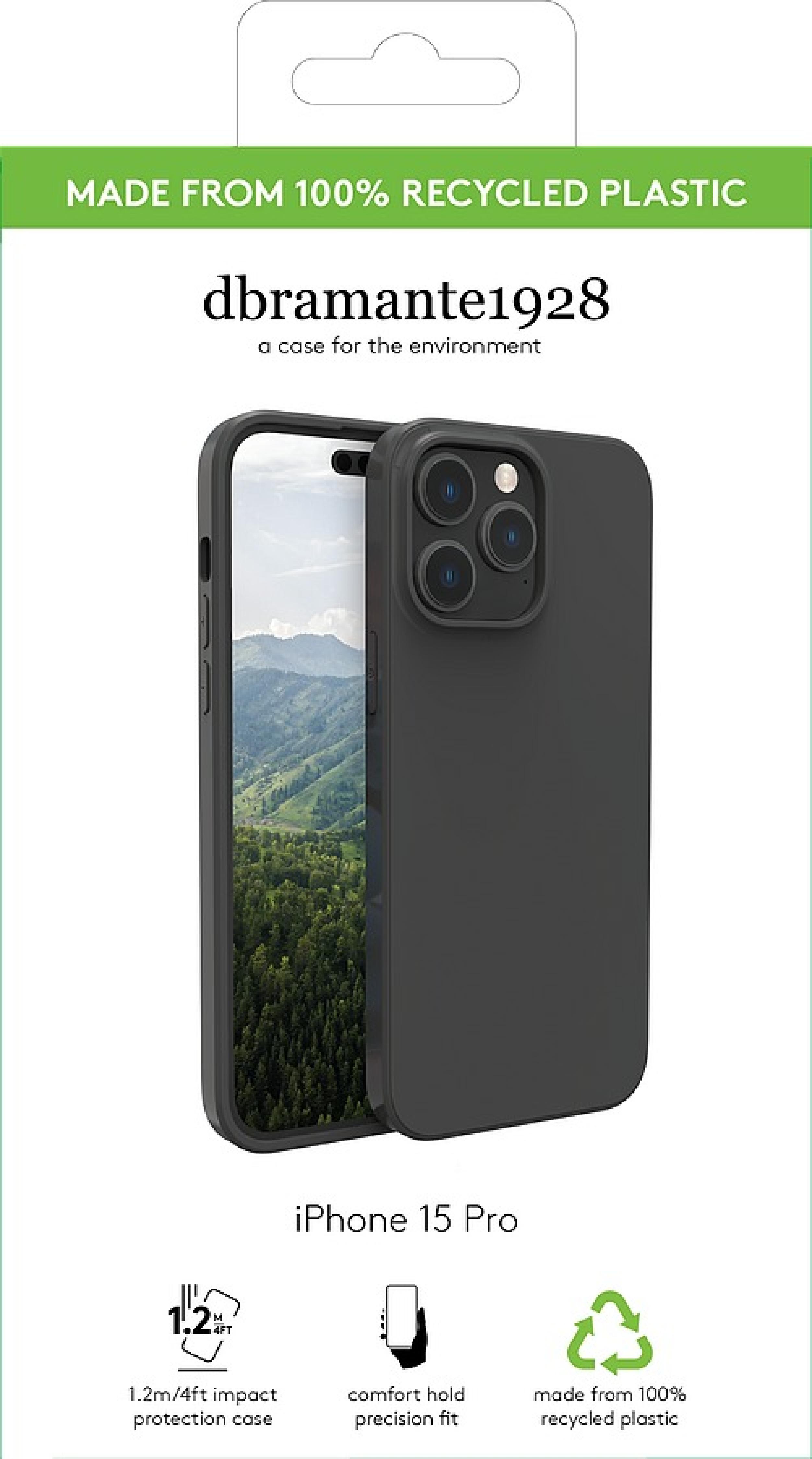 DBRAMANTE1928 Greenland - Iphone 15 Pro - Night Black
