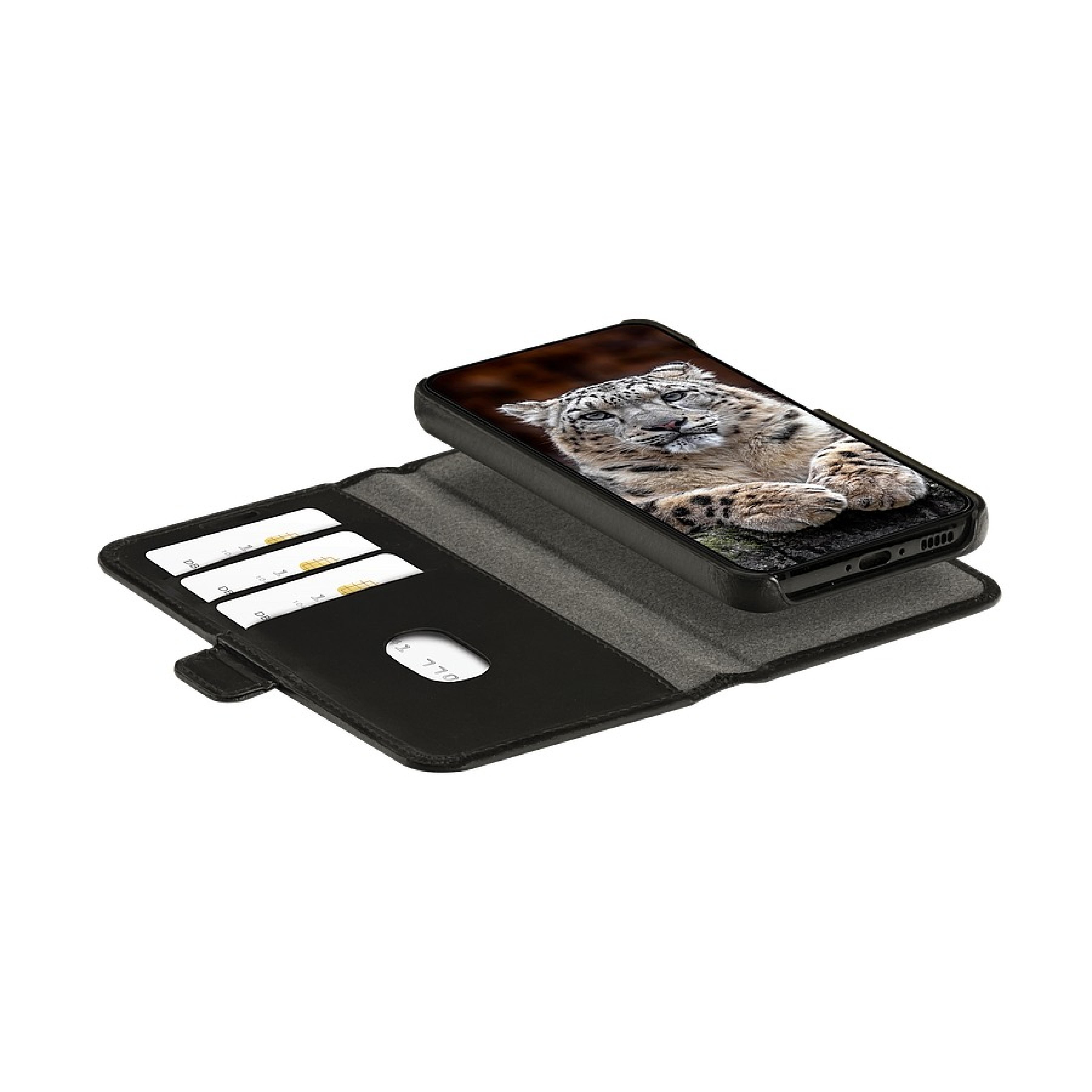 DBRAMANTE1928 Lynge - Galaxy S24 - Full-grain leather - Black
