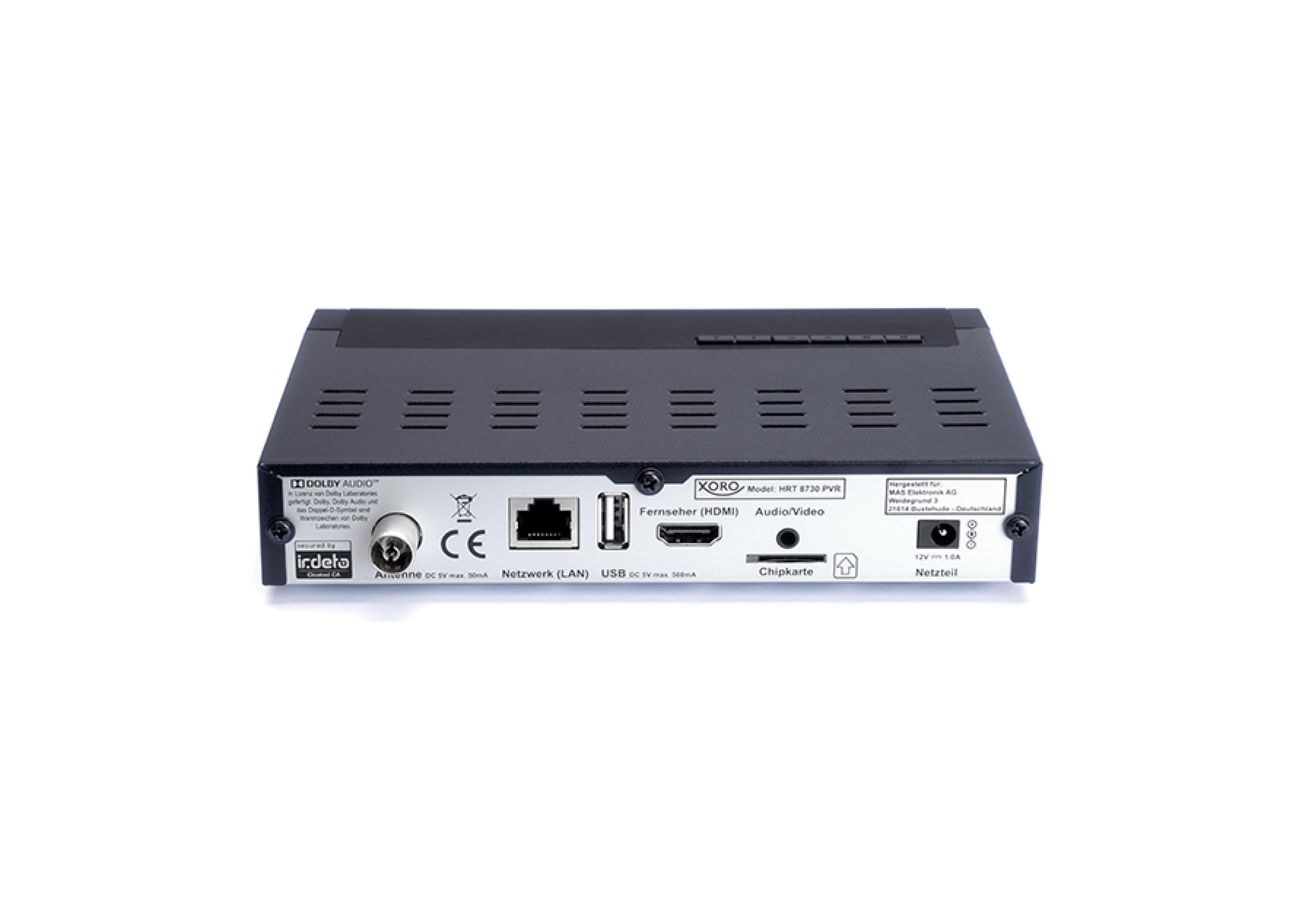 Xoro Receiver HRT 8730 HD DVB-T2/C HD Freenet PVR-R USB