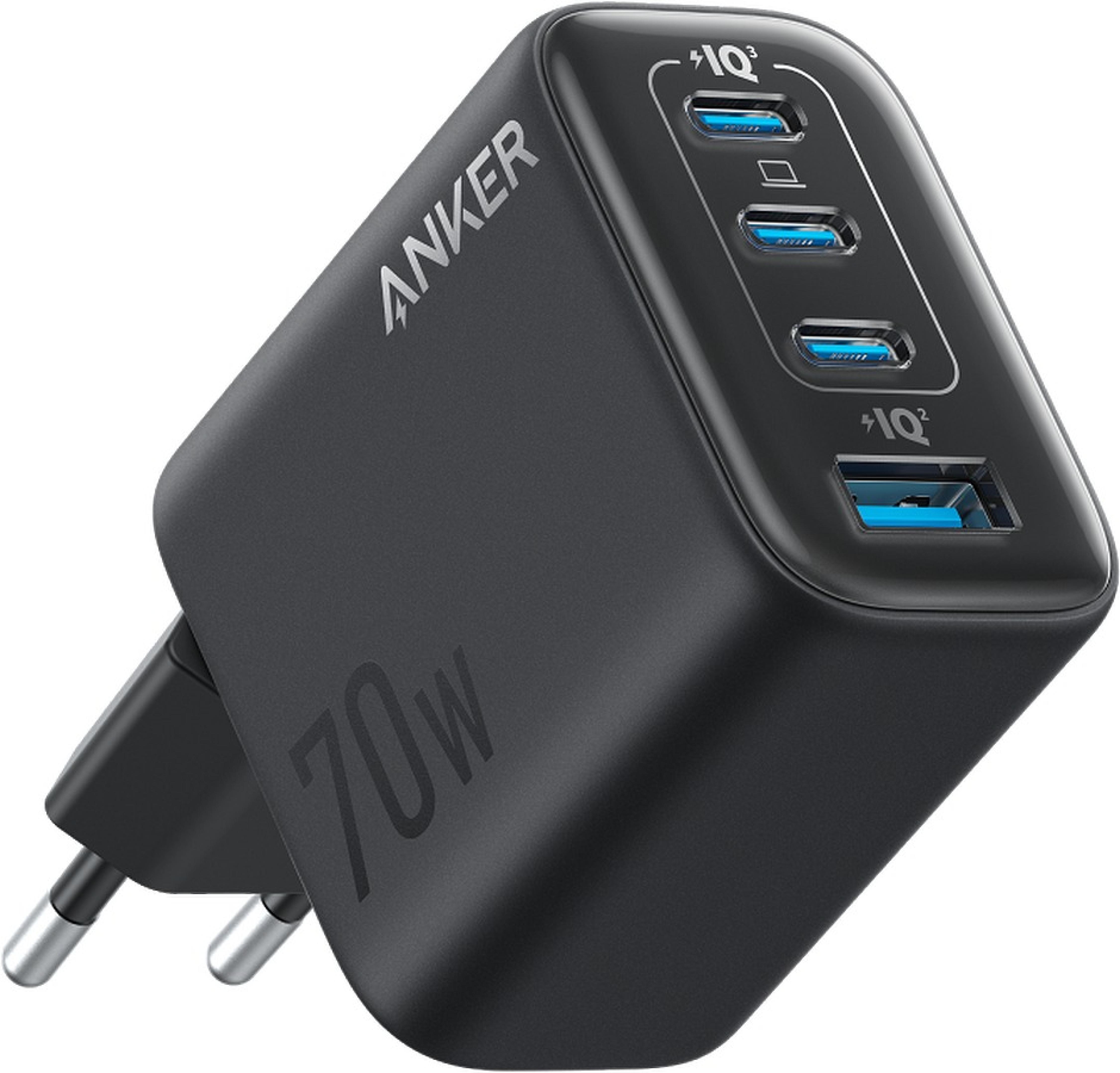 ANKER Anker Zolo Charger (70W, 4-Port, PD 3.0), schwarz