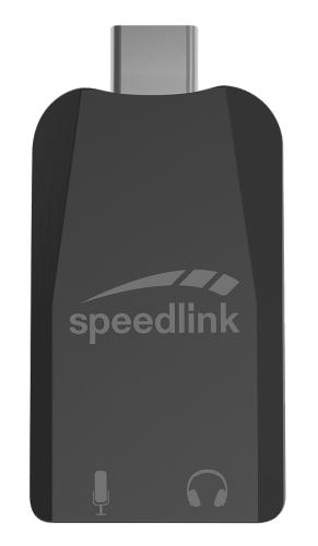 SPEEDLINK VIGO USB-C Sound Card, black