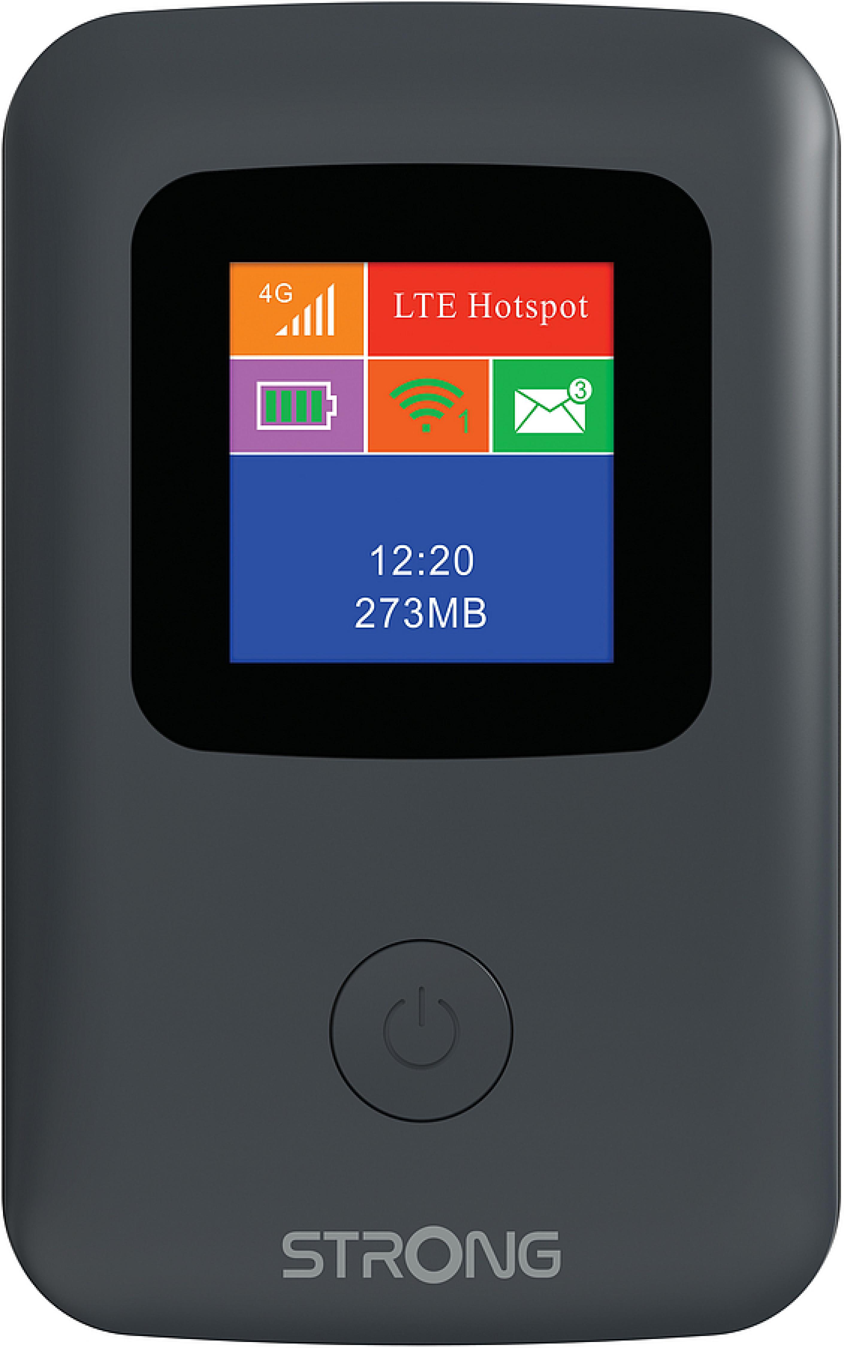 STRONG 4G LTE Router, mobiler Hotspot, LTE bis 150 Mbit/s, WLAN bis 300 Mbit/s, Display