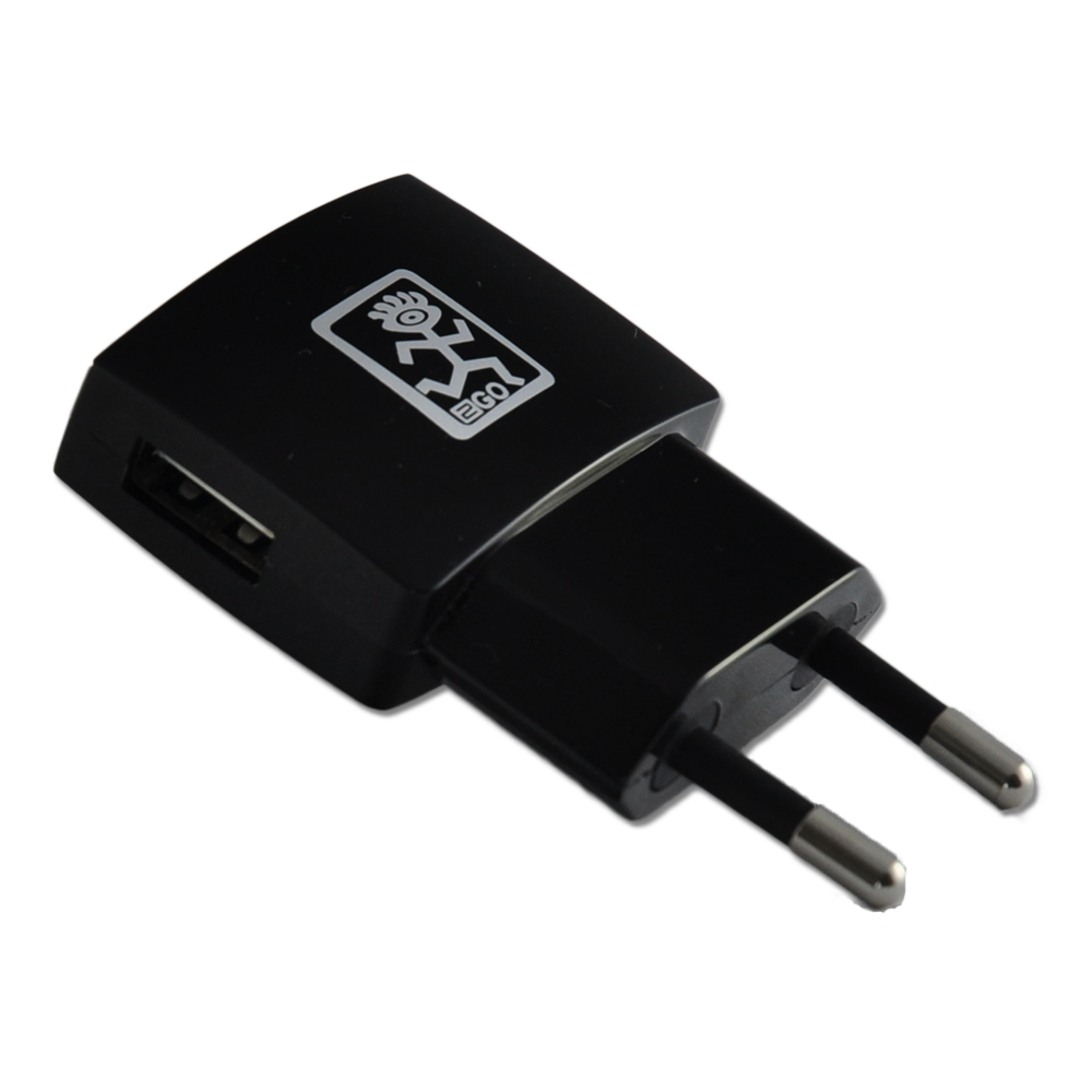 2GO Ladegeraet 5W 1-Port 1x USB-A, schwarz