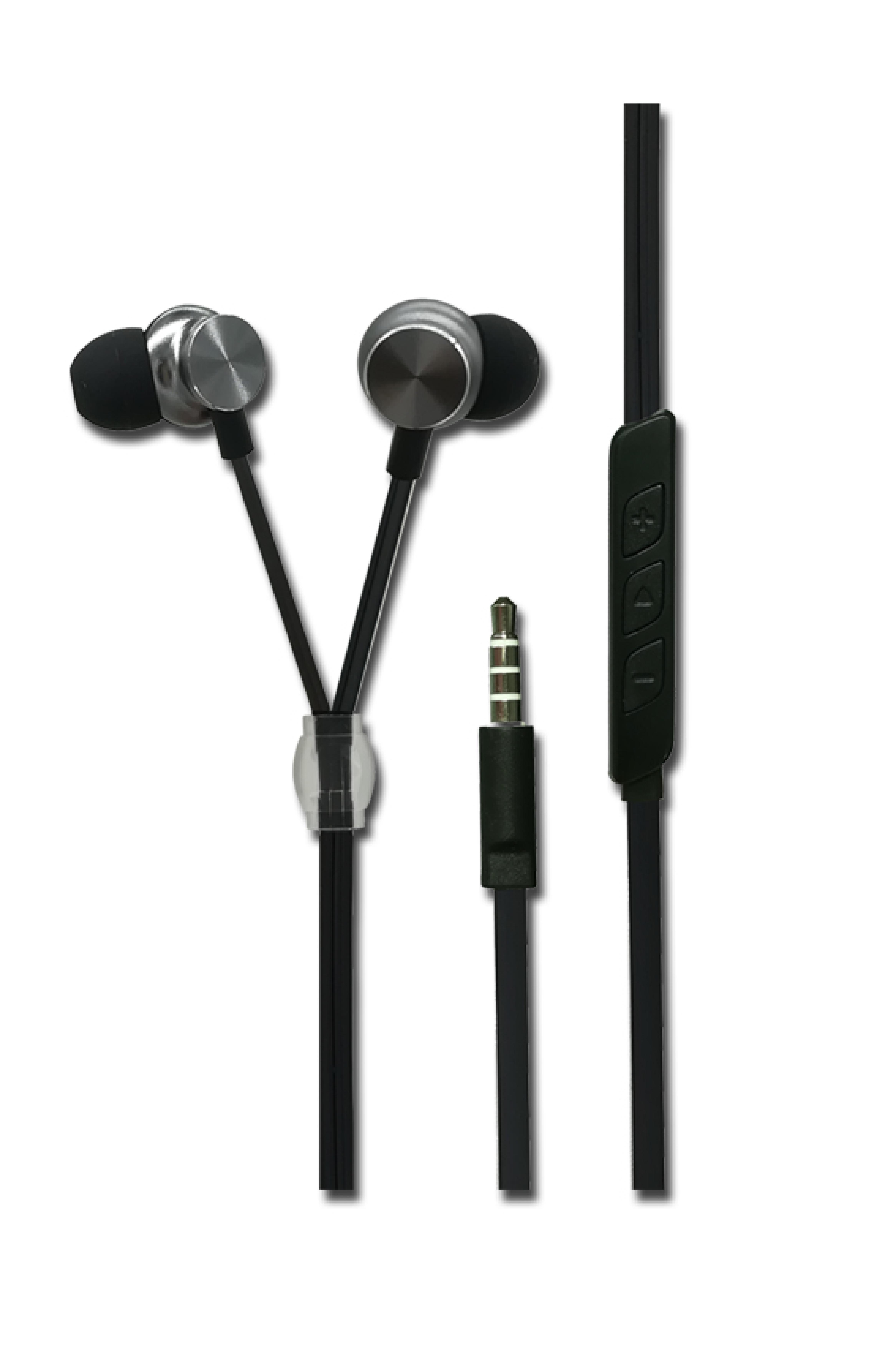 2GO In-Ear Stereo-Headset "Luxury" Zipper-Style anthrazit