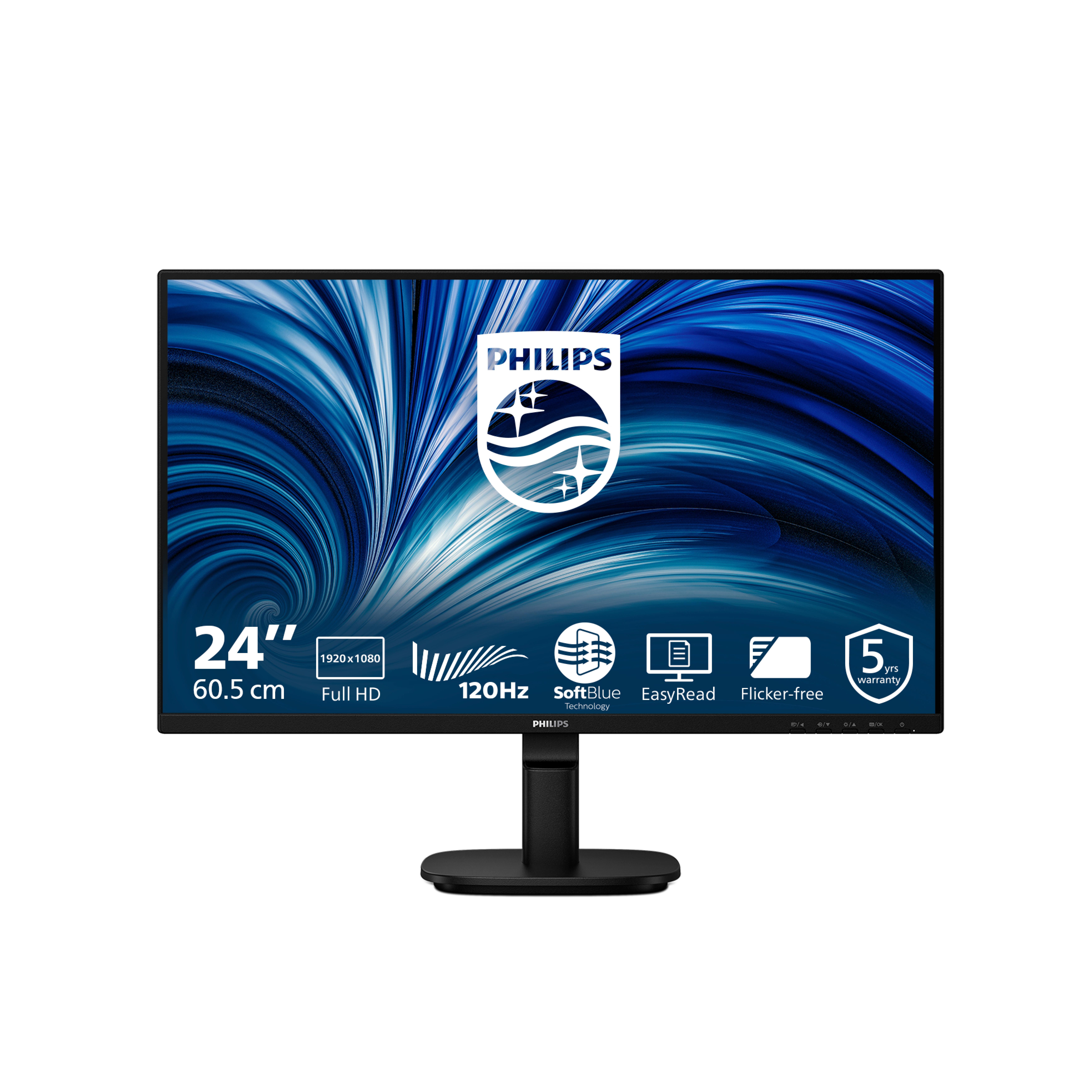 Philips 60,5cm (23,8") 24B2N2200 16:09 HDMI+DP+VGA black