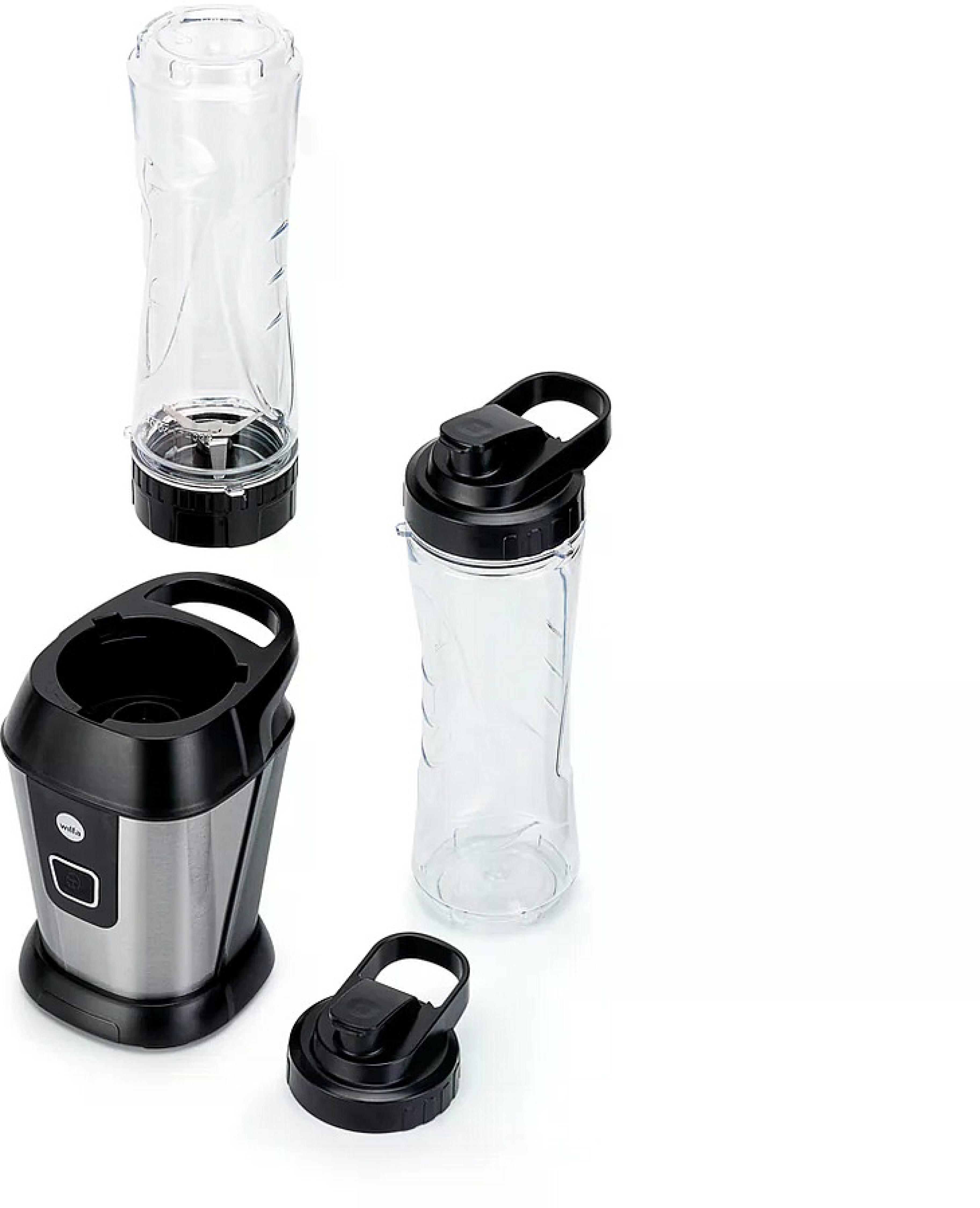 WILFA Standmixer BLEND 2GO, 2x600 ml, BL-5002GO, schwarz-silber