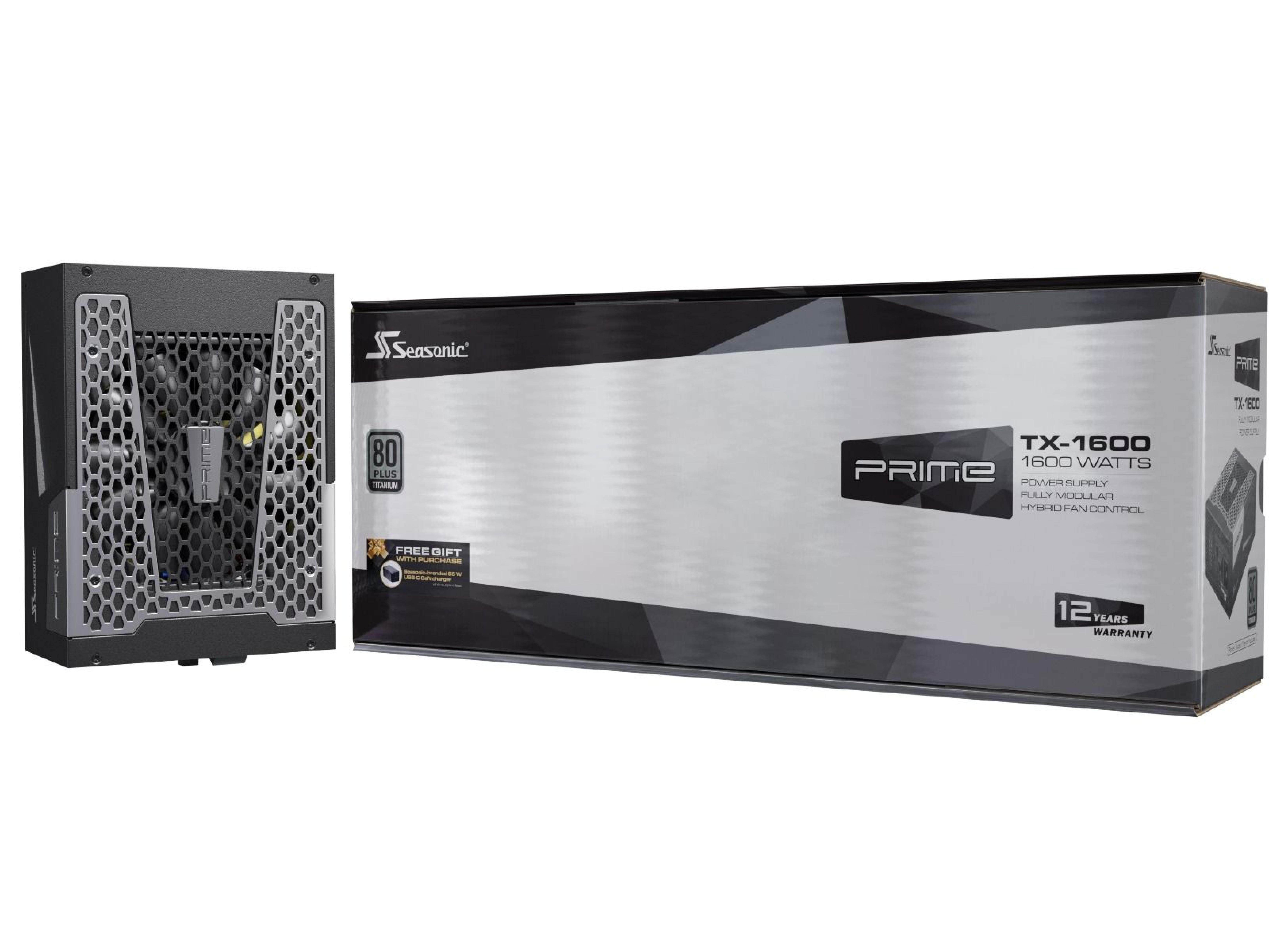 Seasonic Netzteil 1600W PRIME TX-1600 ATX31 Modular (Titan)