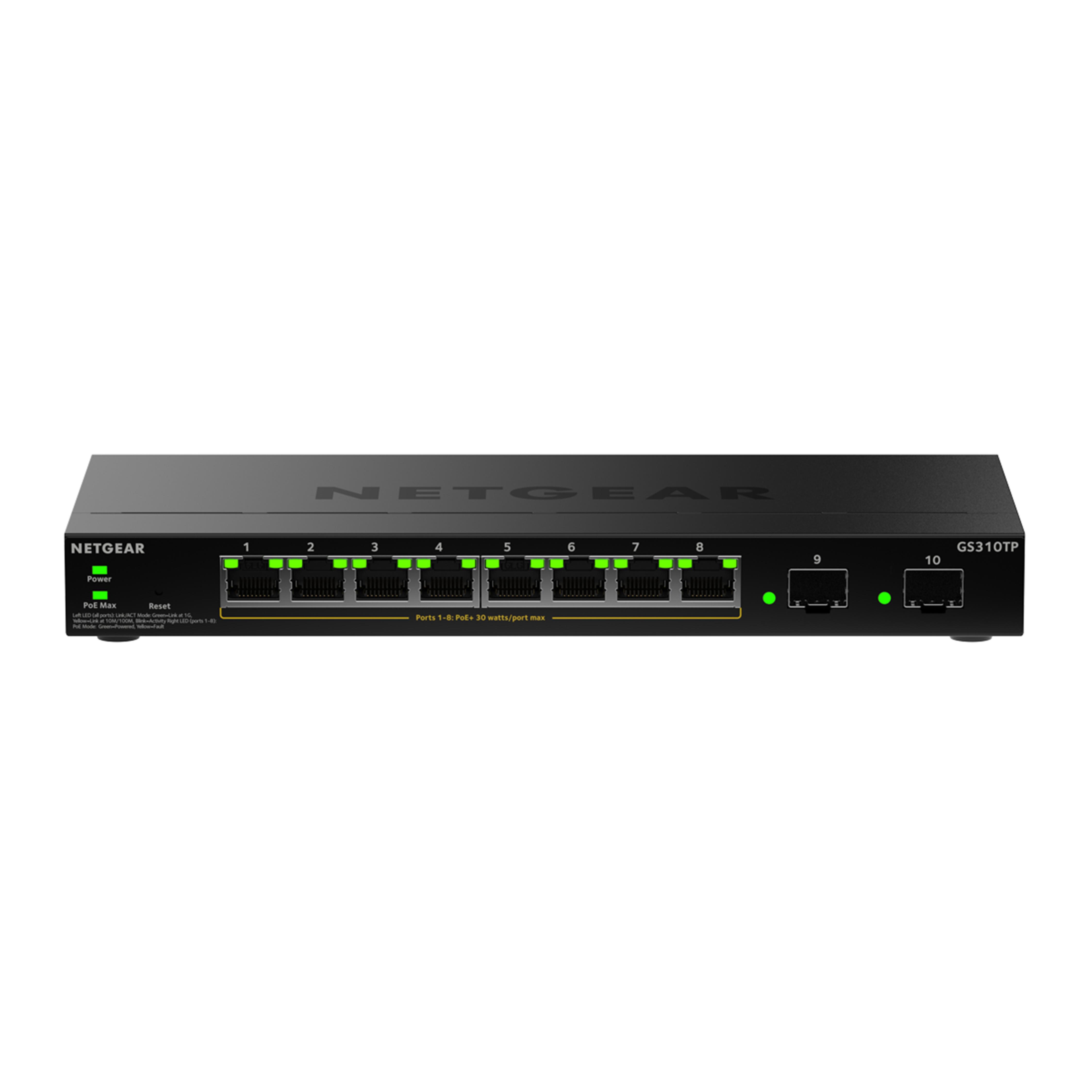 NETGEAR S350 8P GE POE+ SMART SWITCH (GS310TP)