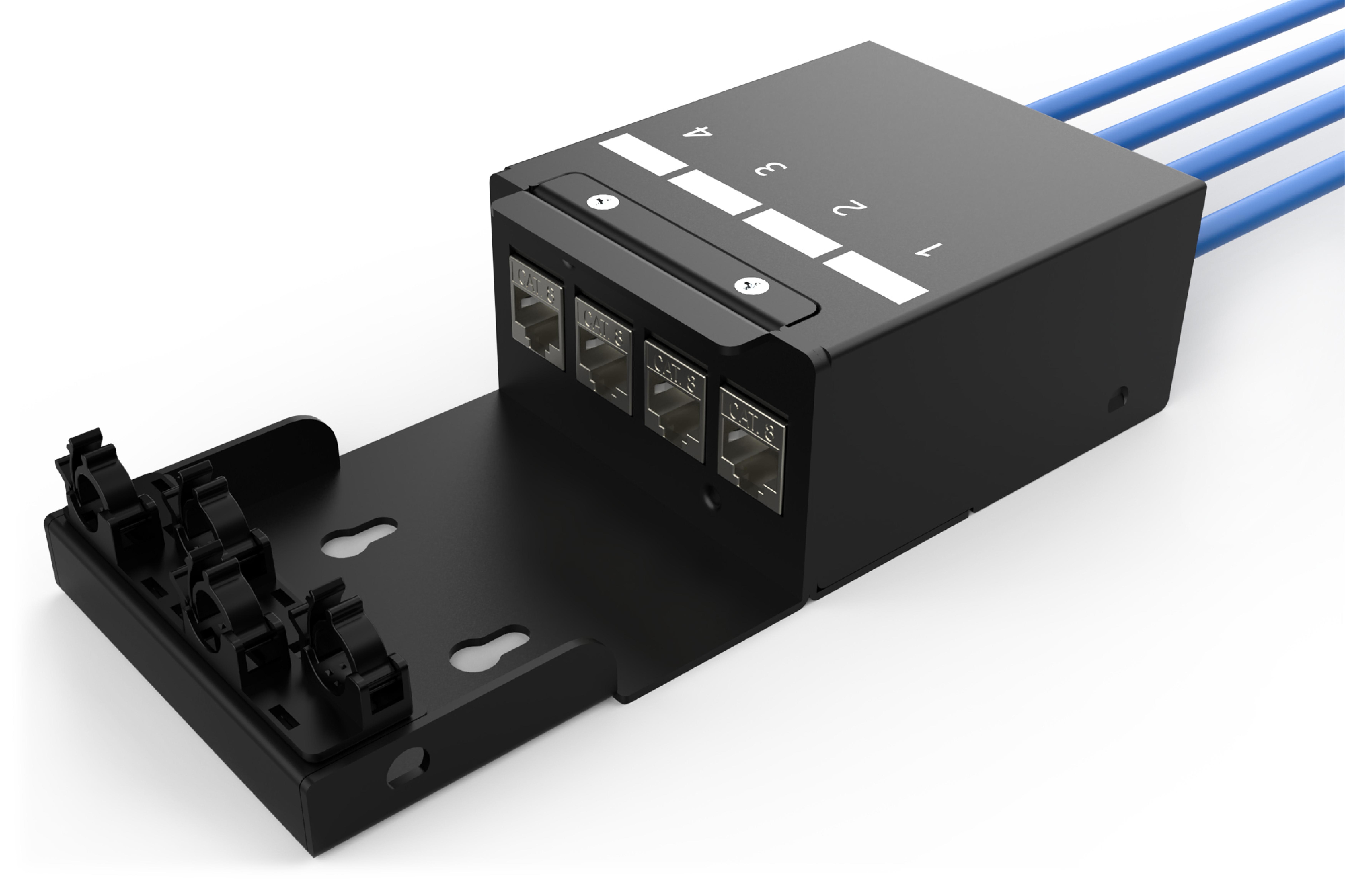 DIGITUS Konsolidierungspunkt-Box 4Ports Keystone Module