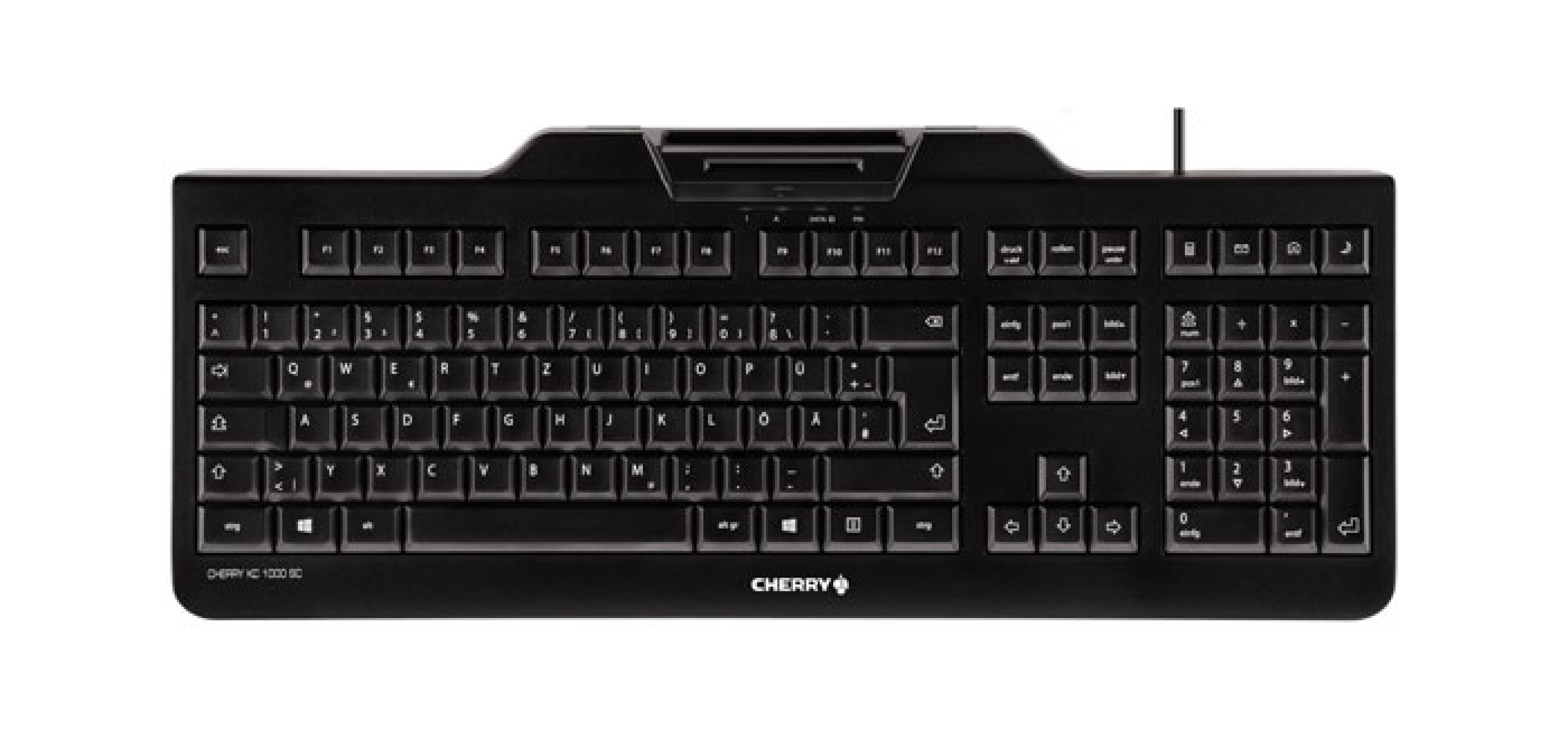 CHERRY KC1000SC Tastatur Wired CH 1.80m +SmartCard schwarz