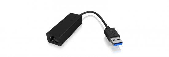 Schwarzer USB-3.0-zu-Ethernet-Adapter für schnelle Netzwerkverbindung