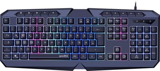 SPEEDLINK LUDICIUM RGB Rainbow Gaming Keyboard, black - DE Layout