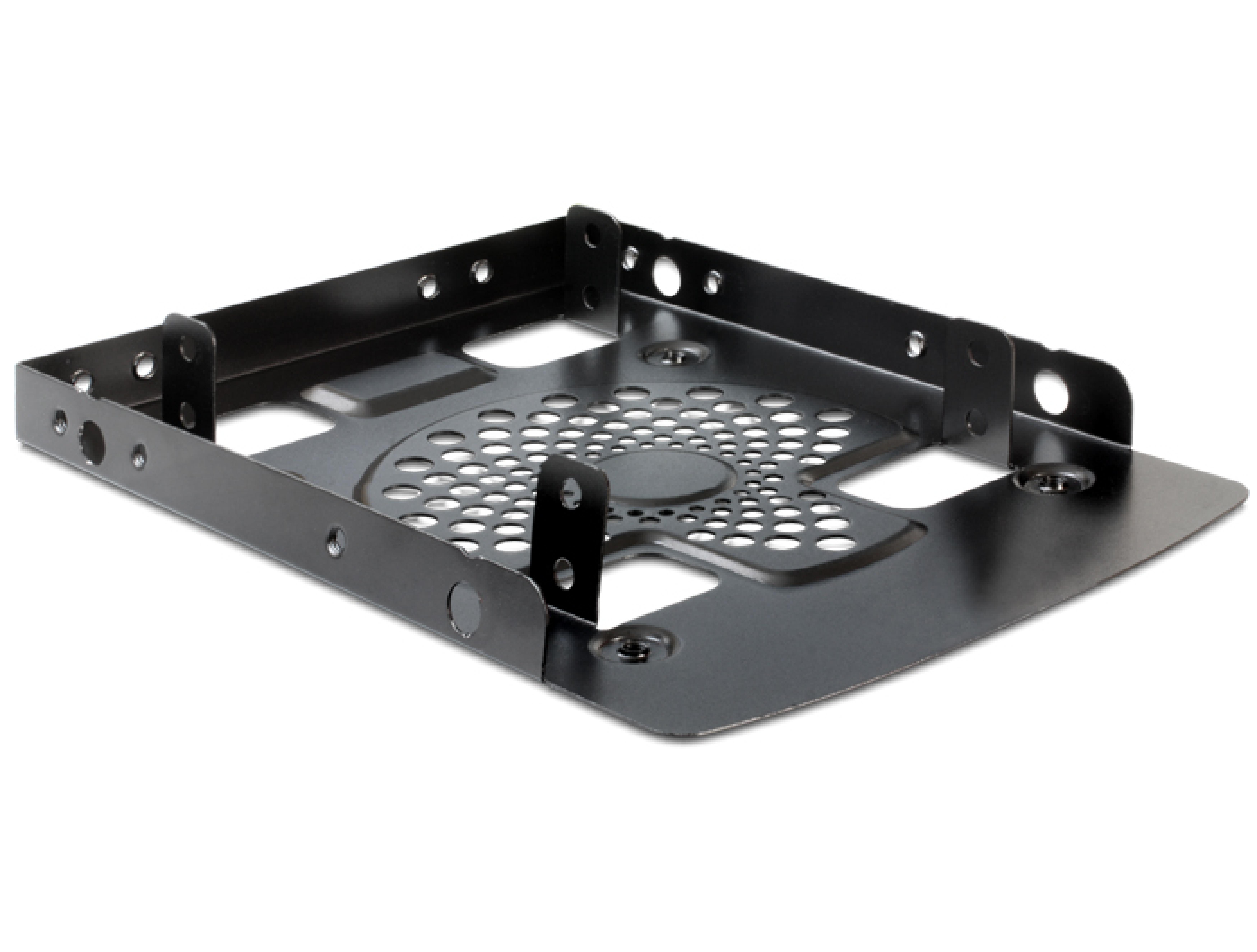 DELOCK Einbausatz 3,5" fuer 2x 2,5" HDDs Metall schwarz