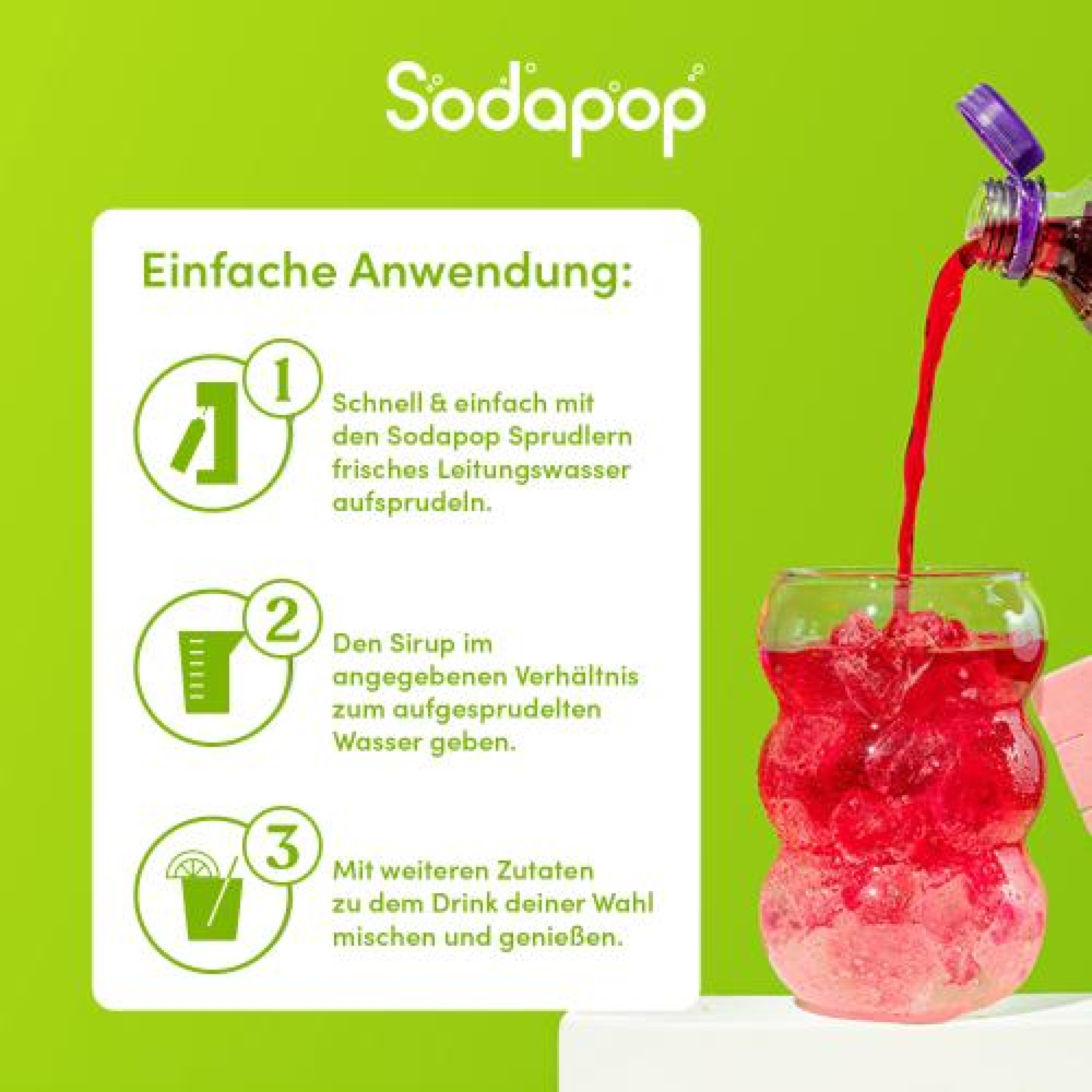 SODAPOP FRITT Sirup 3er Set (je 1 Flasche)