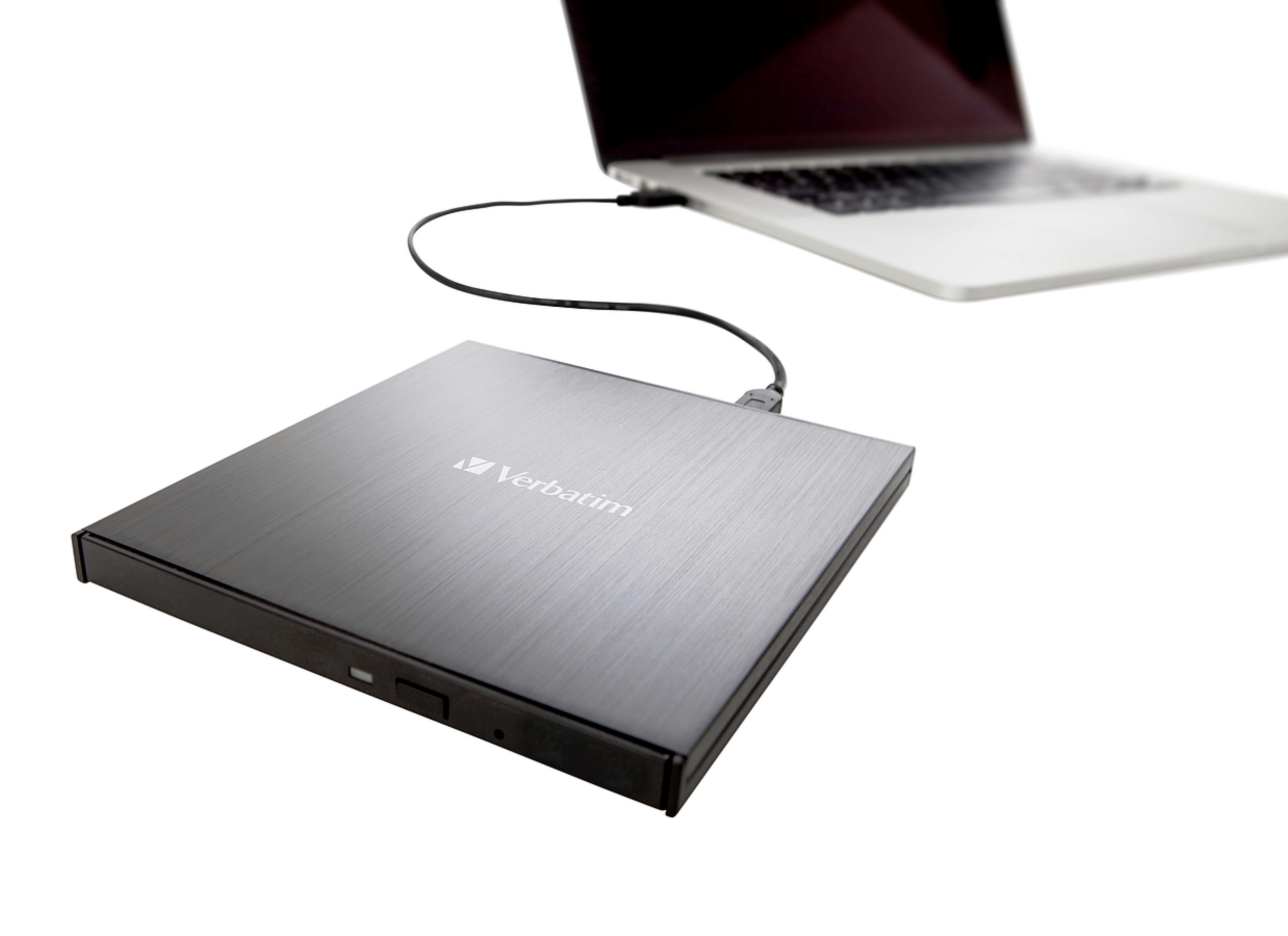 VERBATIM ext. Slimline USB 3.1 Ultra HD 4K Blu-ray Writer USB-C
