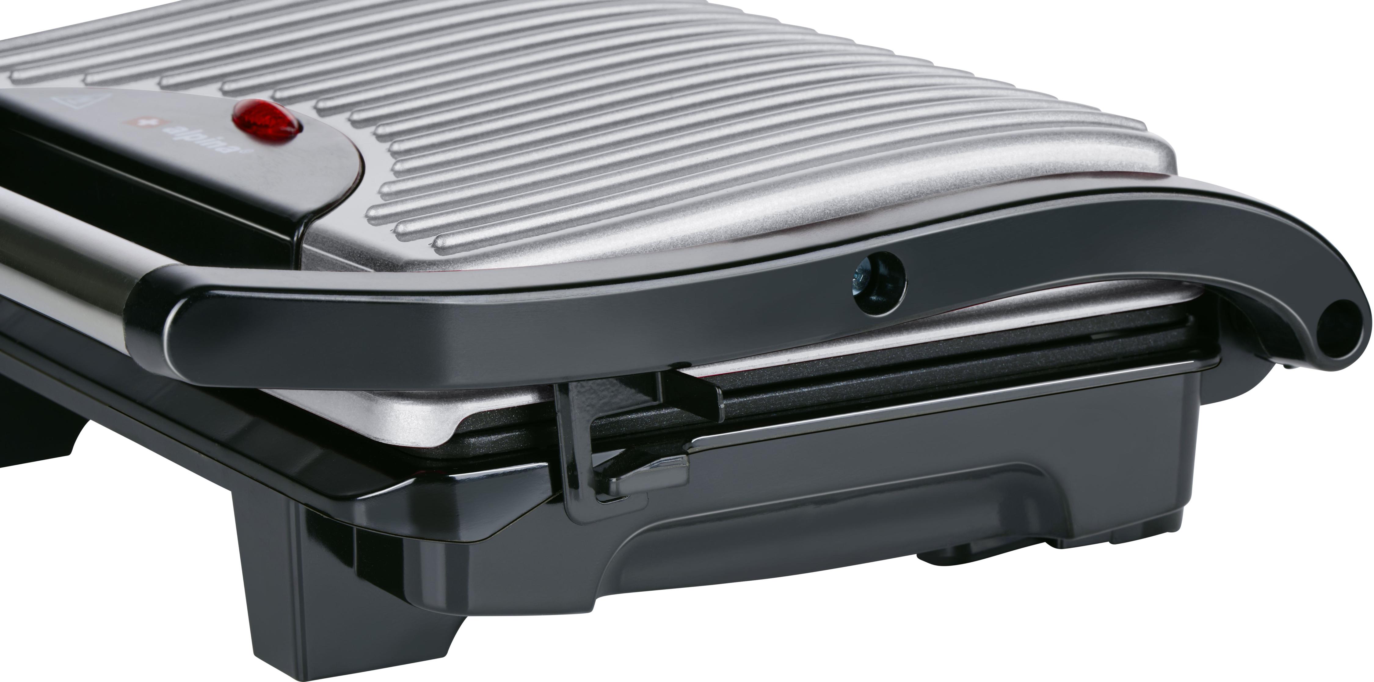 ALPINA Kontaktgrill, 230V, 1000W, Silber