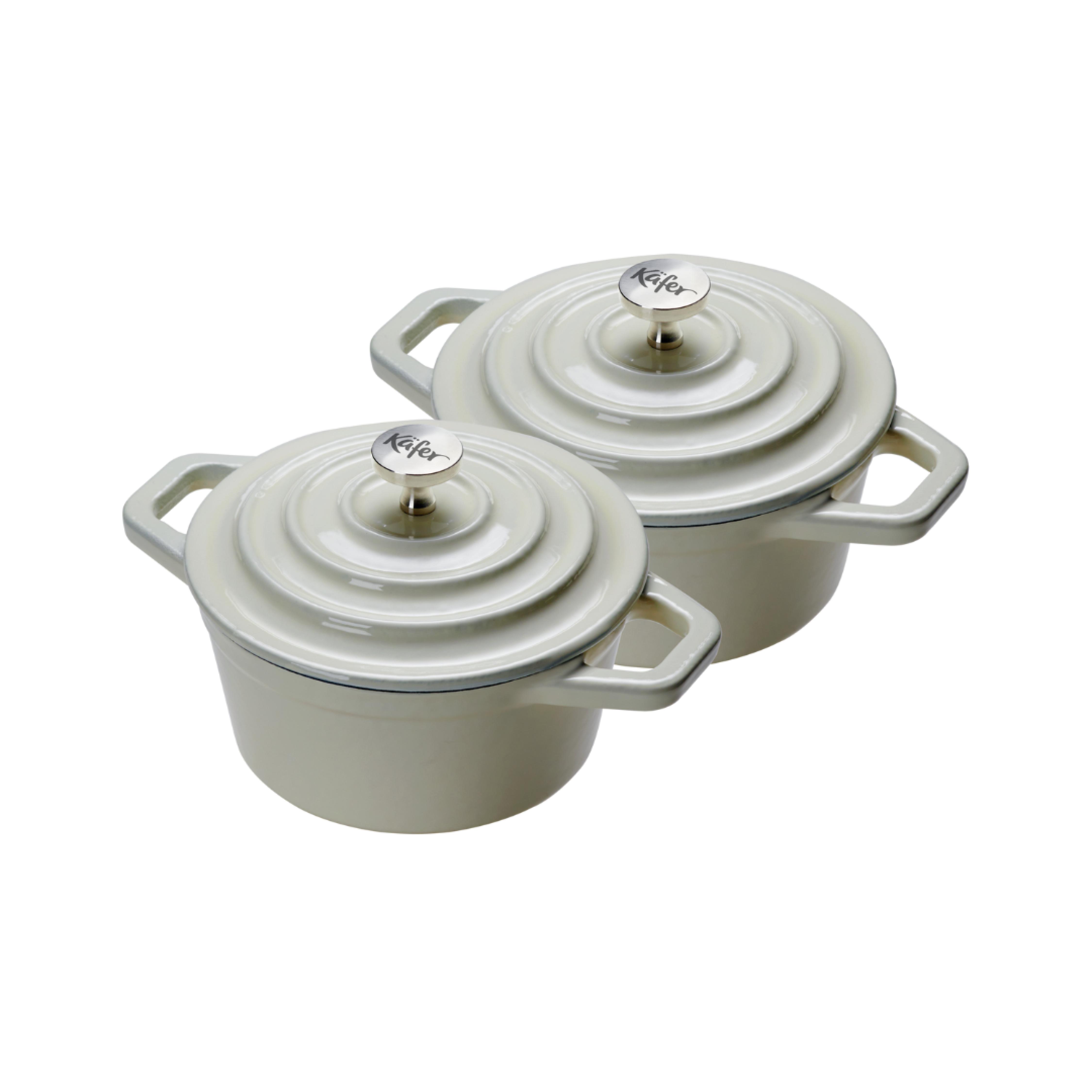 Käfer Gusseiserne Mini Cocotte, 2er Set