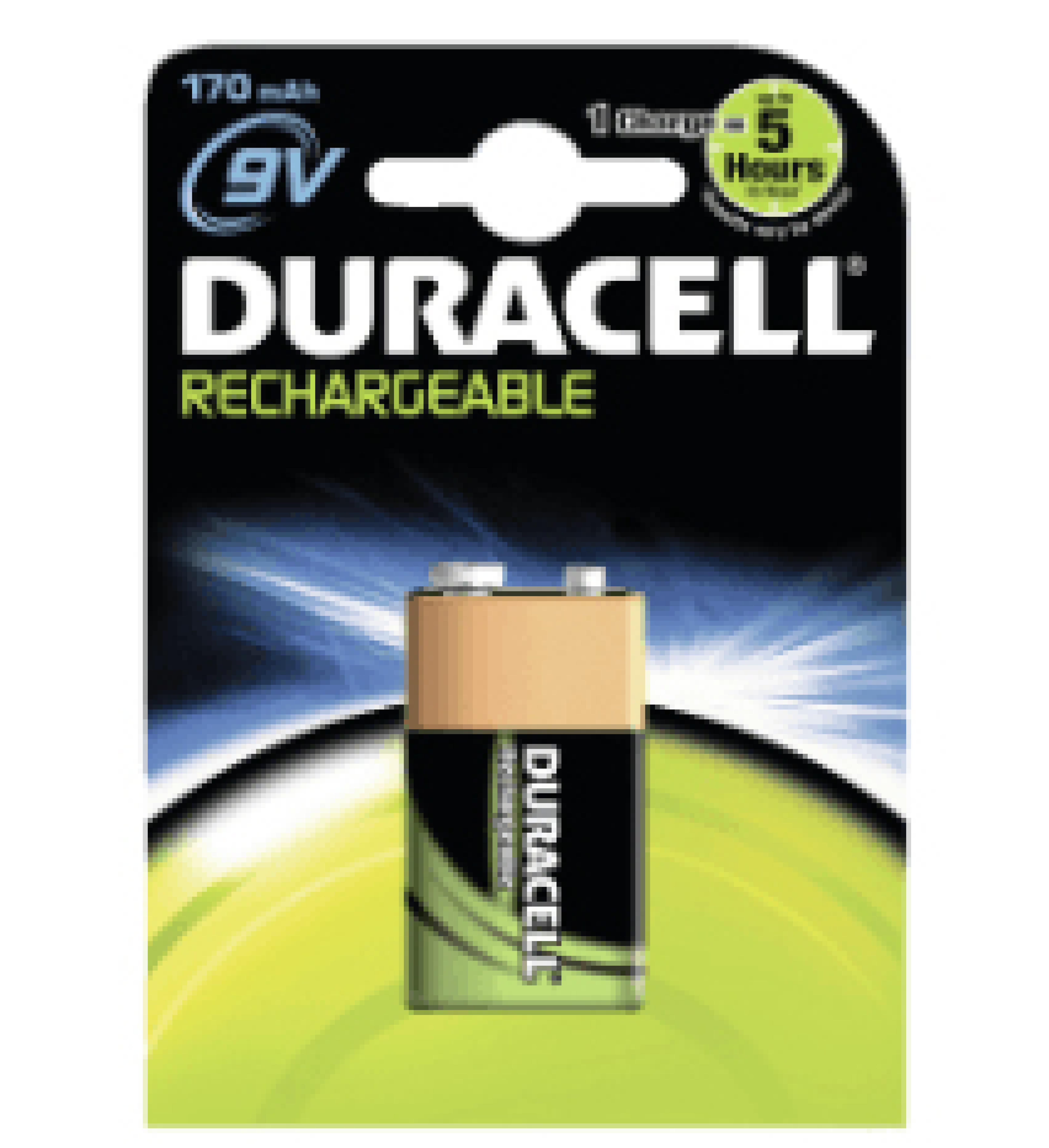 Duracell Akku Rechargeable Block - 9V 170mAh 1St.