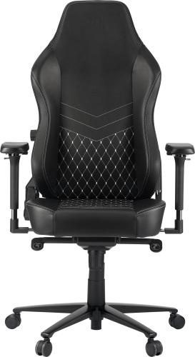ZEN SAGA Echtleder Gaming Stuhl, bis 130kg, schwarz