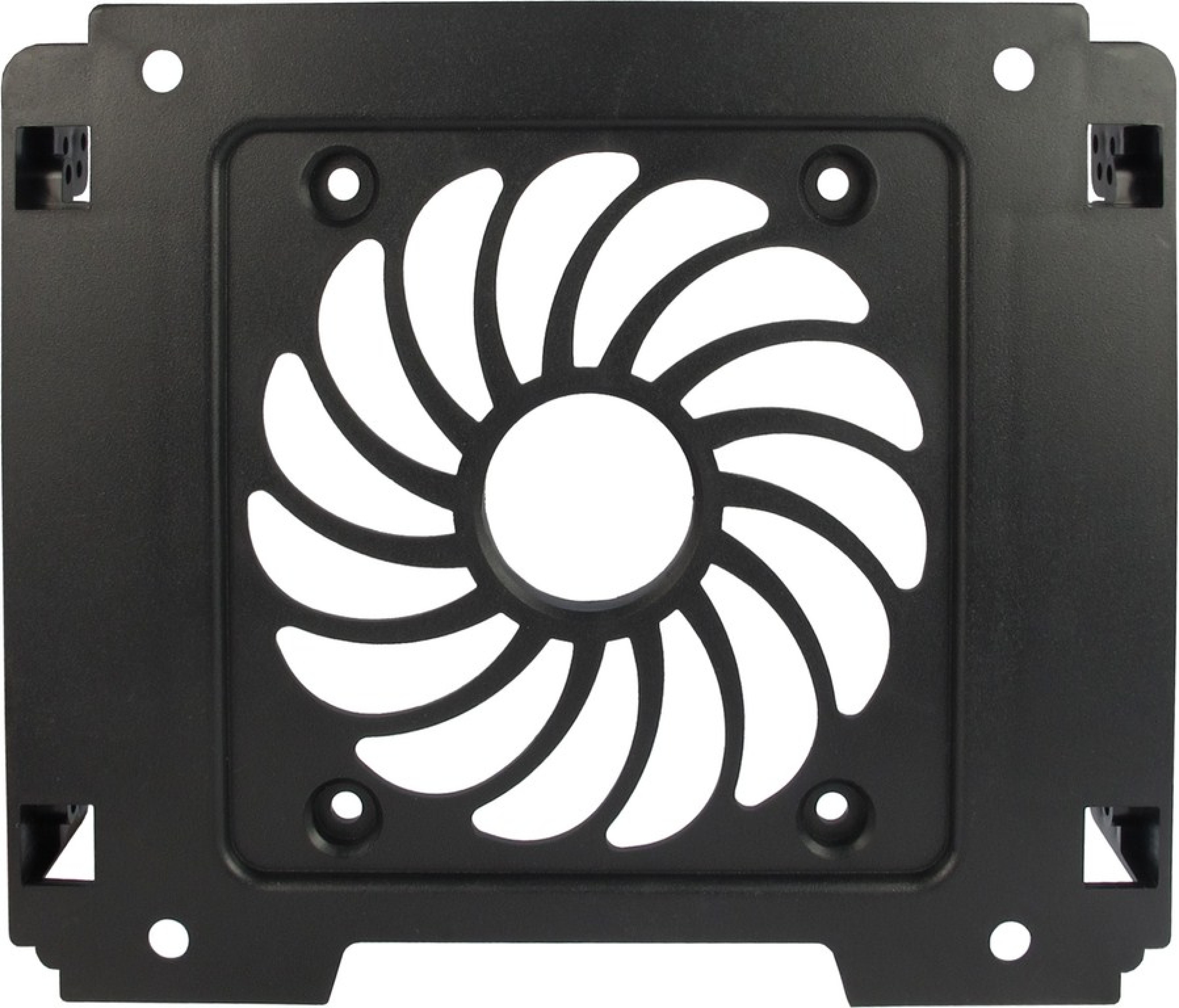 Inter-Tech Einbaurahmen 1x5,25 fuer 1x2,5 / 1x3,5 /12cm Lueft.