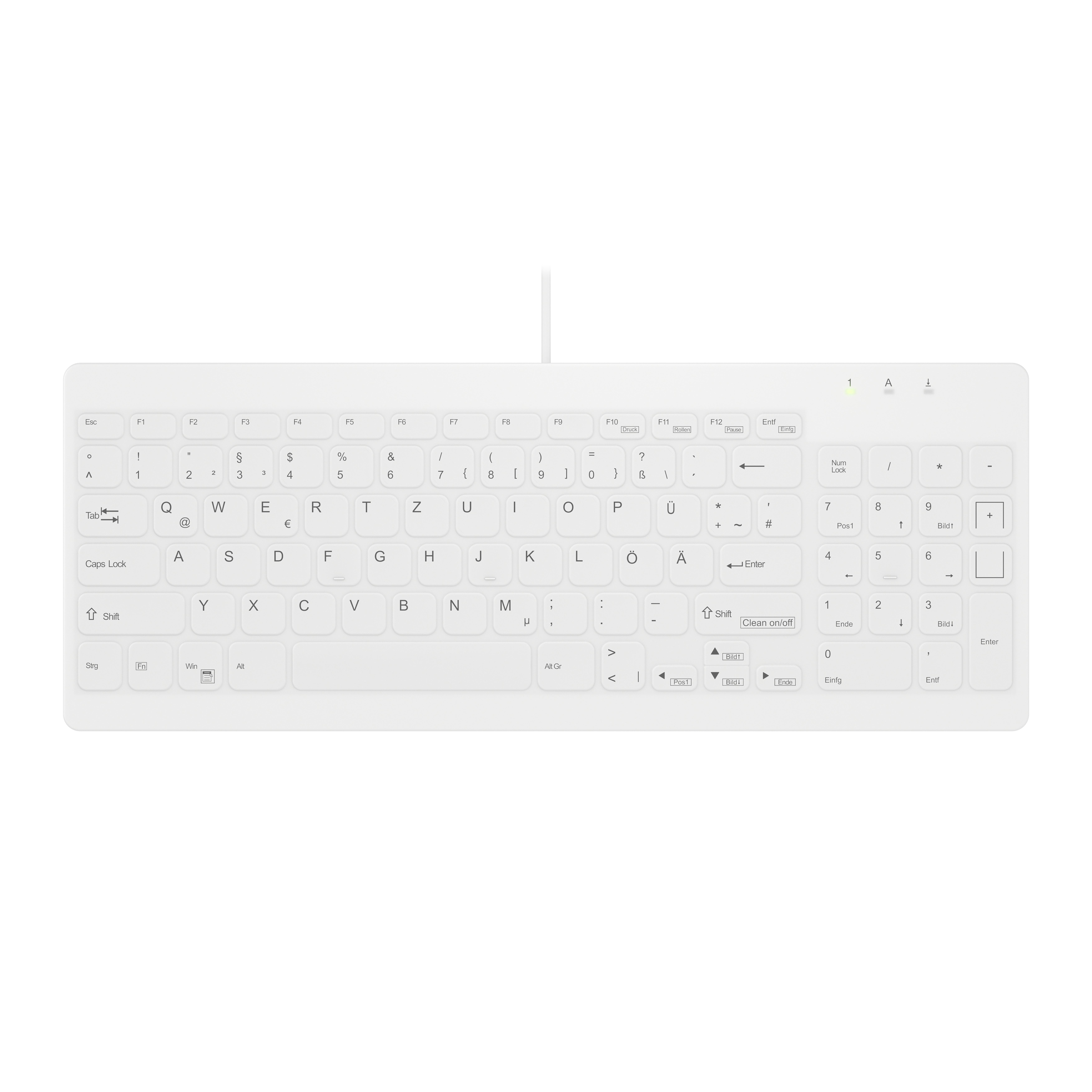 Contour ACTIVE KEY Hygiene Compact Ultraflat Keyboard with