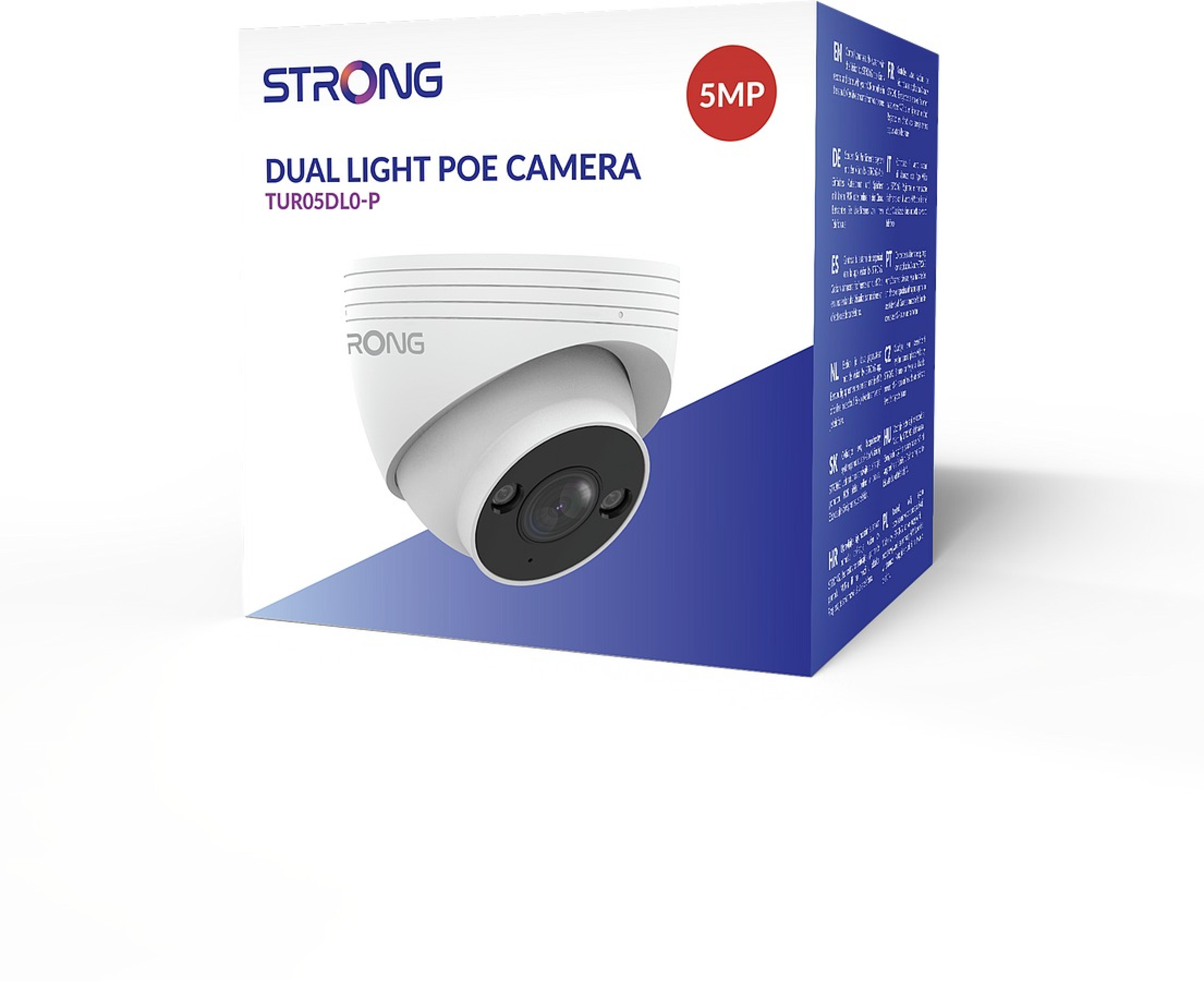 STRONG 5MP Dual-Light PoE Außen-Überwachungskamera IP67