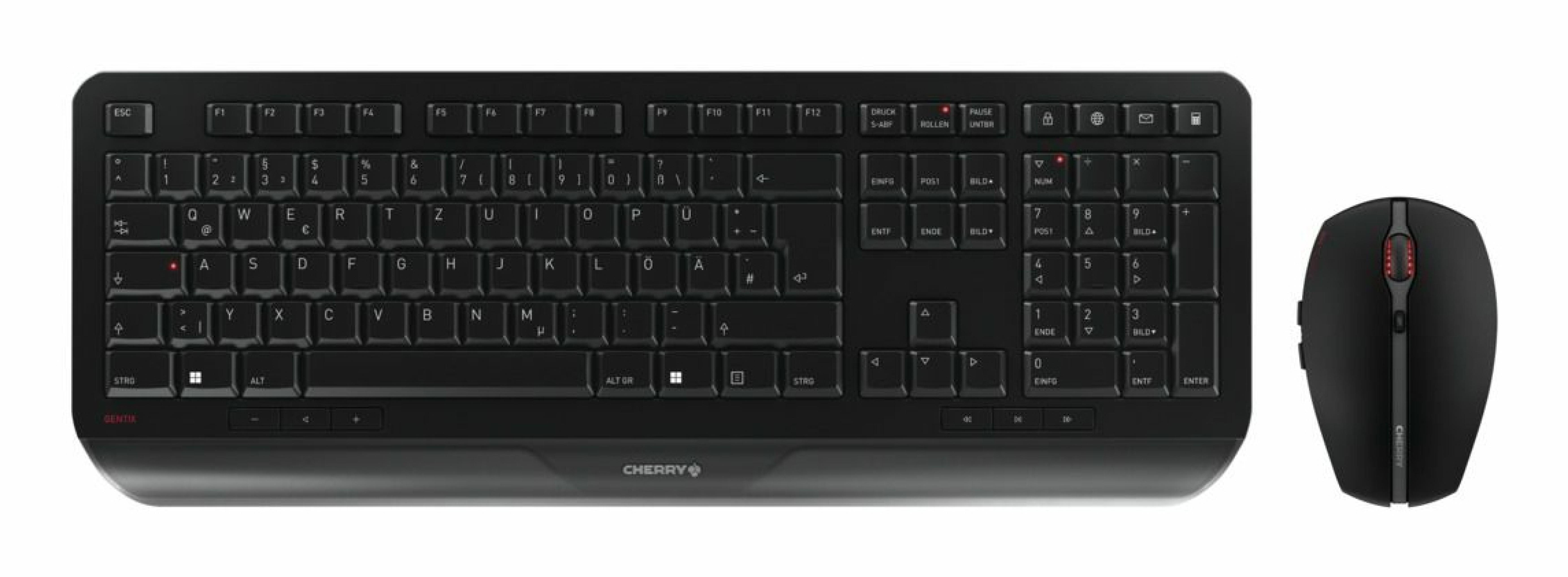 CHERRY GENTIX Desktop Wireless Maus&Tastatur DE schwarz
