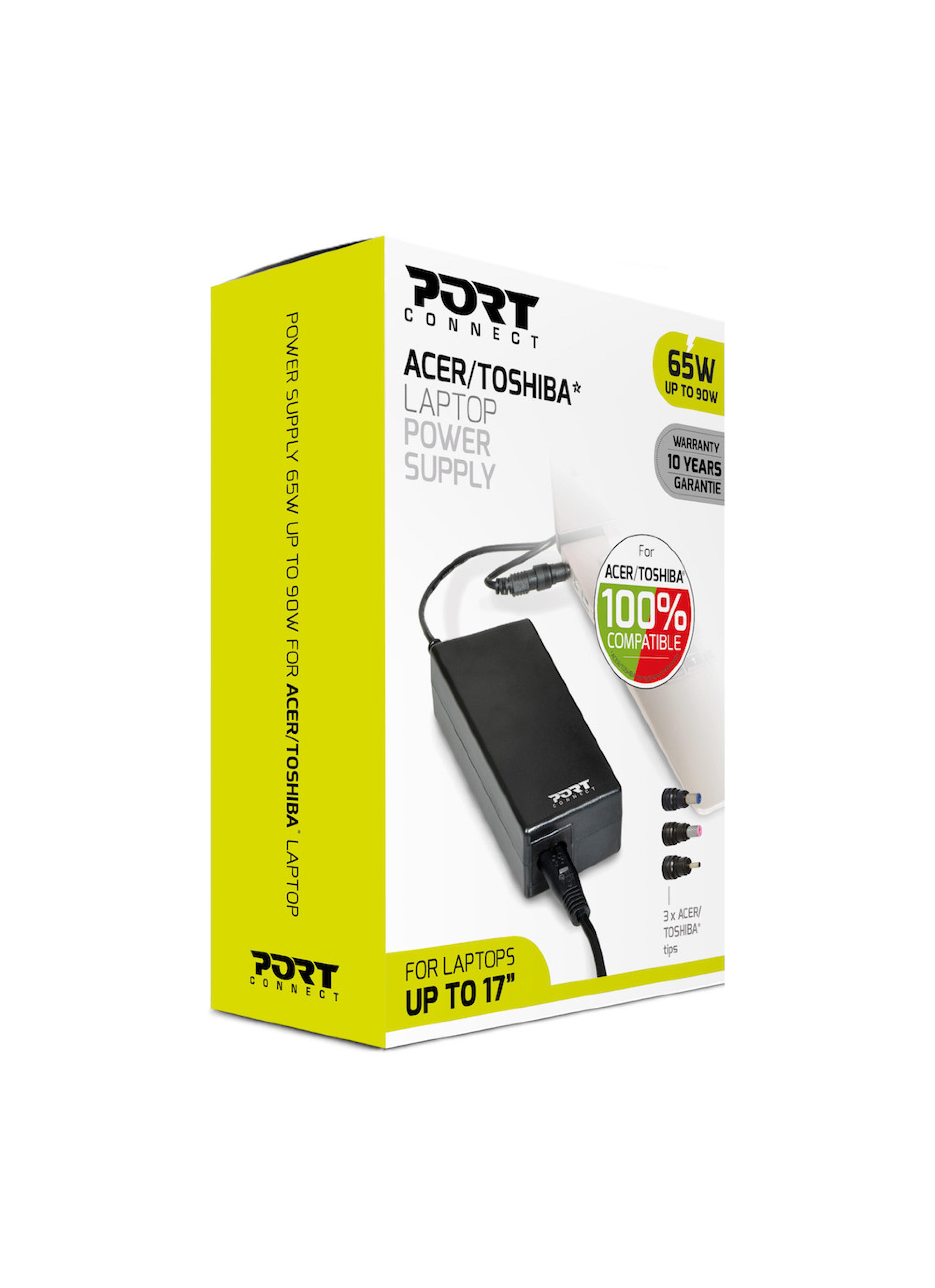 Port Netzteil 65W fuer Acer/Toshiba Laptop Ladegeraet EU