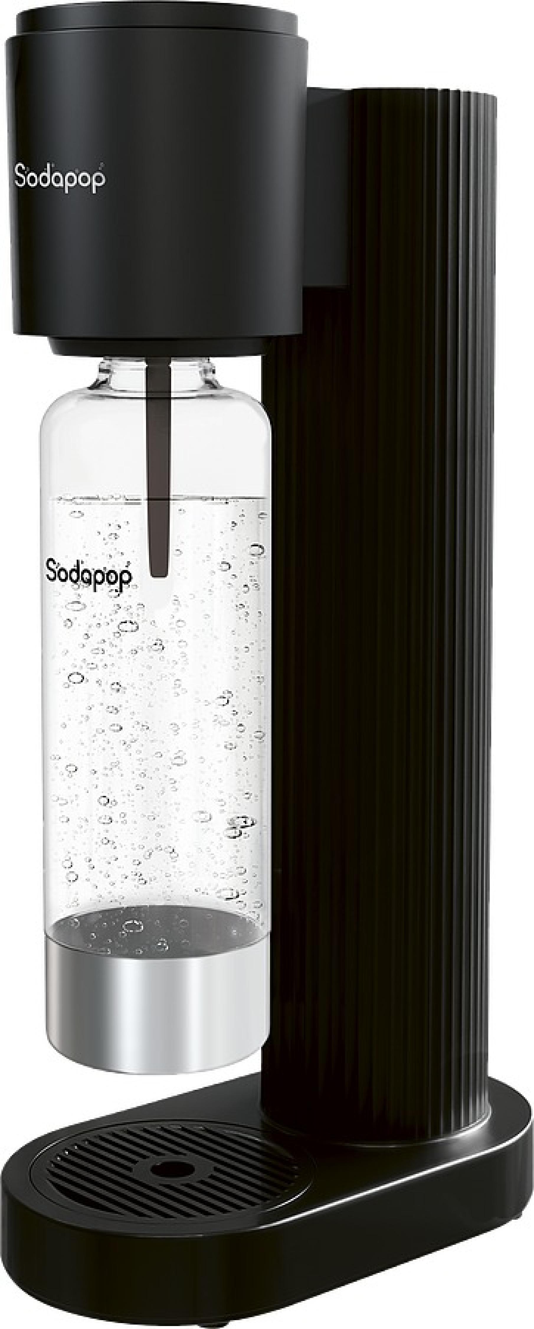 SODAPOP Wassersprudler Cooper Pro, schwarz, 1x 850ml PET-Flasche