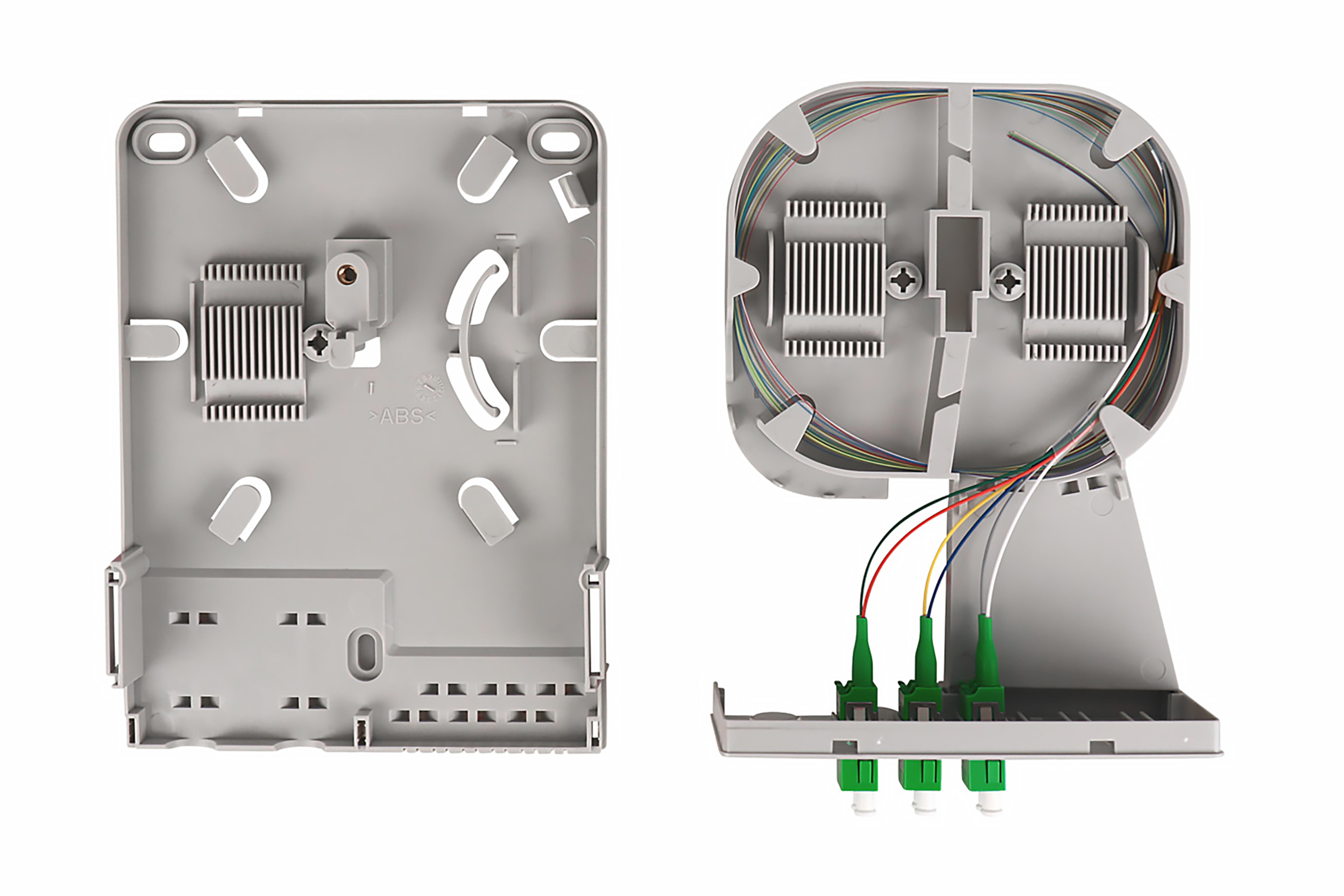 DIGITUS FTTH Hausuebergabepunkt, 3xLC/APC, Duplex