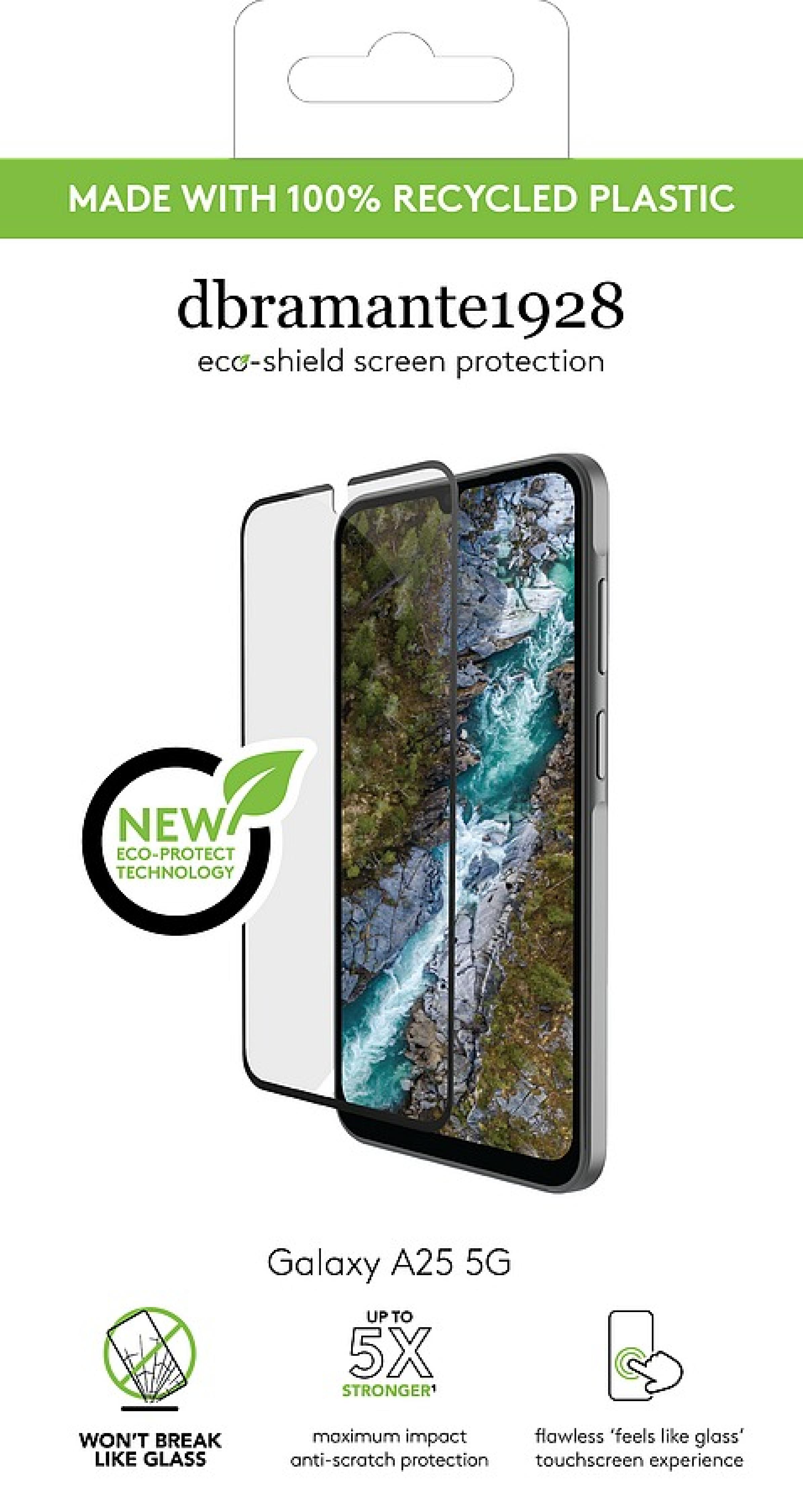 DBRAMANTE1928 Eco-Shield - Galaxy A25 5G - Black Edge