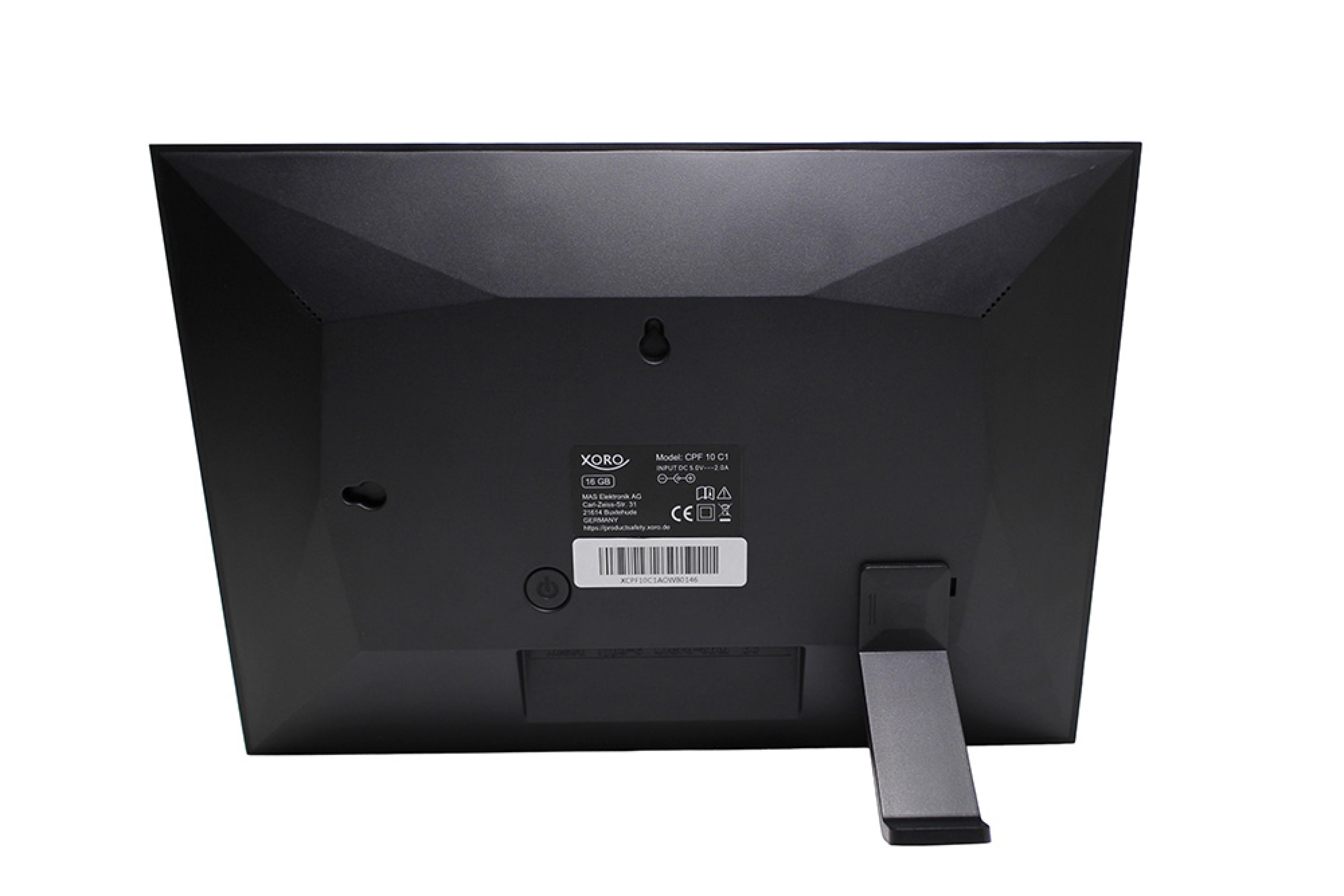 Xoro Digitaler Bilderrahmen 10,1" WLAN Touch Schwarz/Weiss