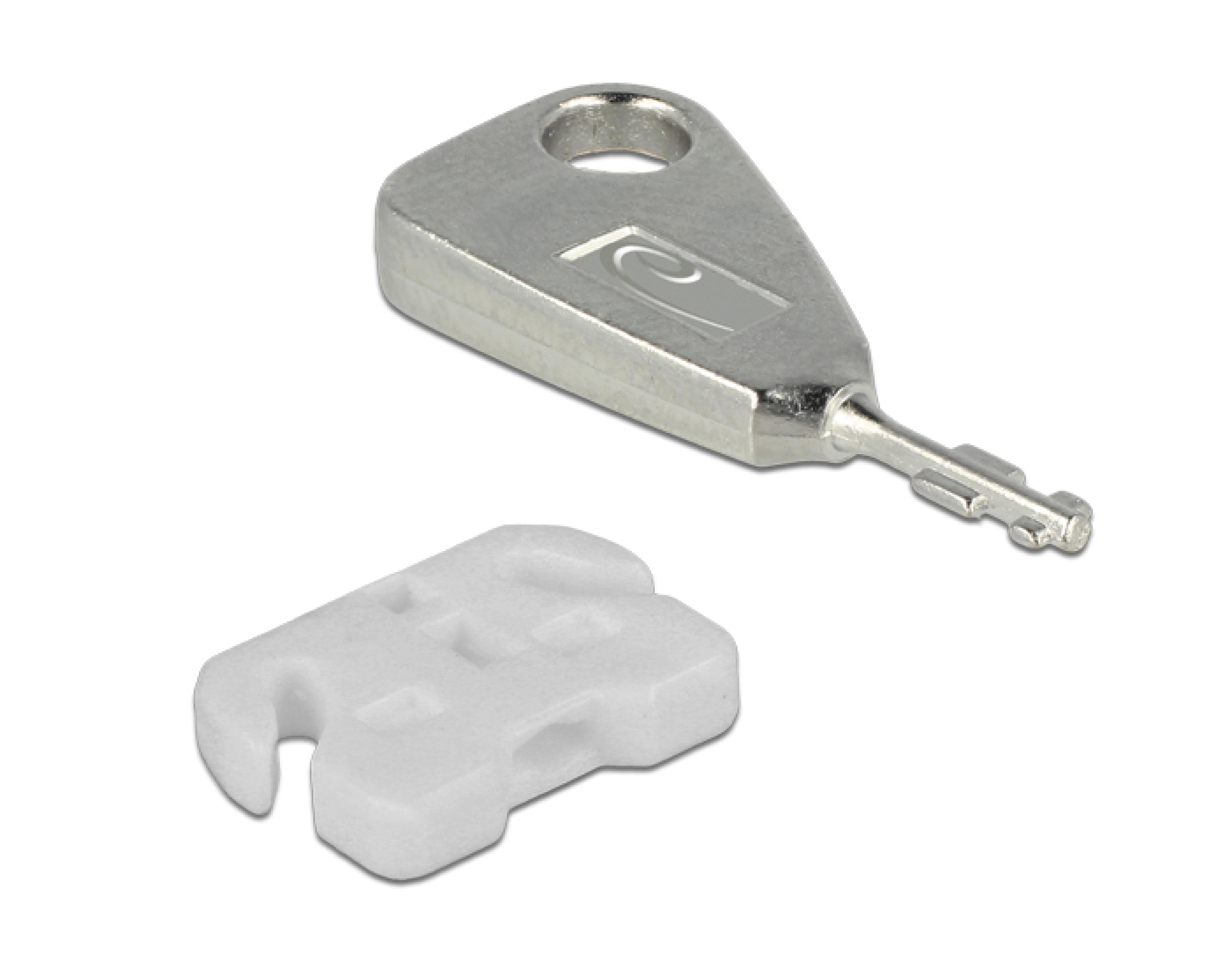 DELOCK USB Port Blocker fuer USB A Buchsen 5er Set