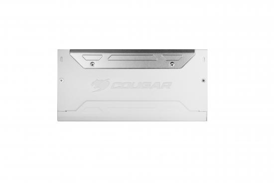 Weiße COUGAR Aluminium-Halterung für PC-Komponenten von vorne