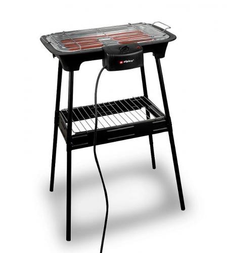 ALPINA BBQ-Grill, 2000 Watt, Schwarz