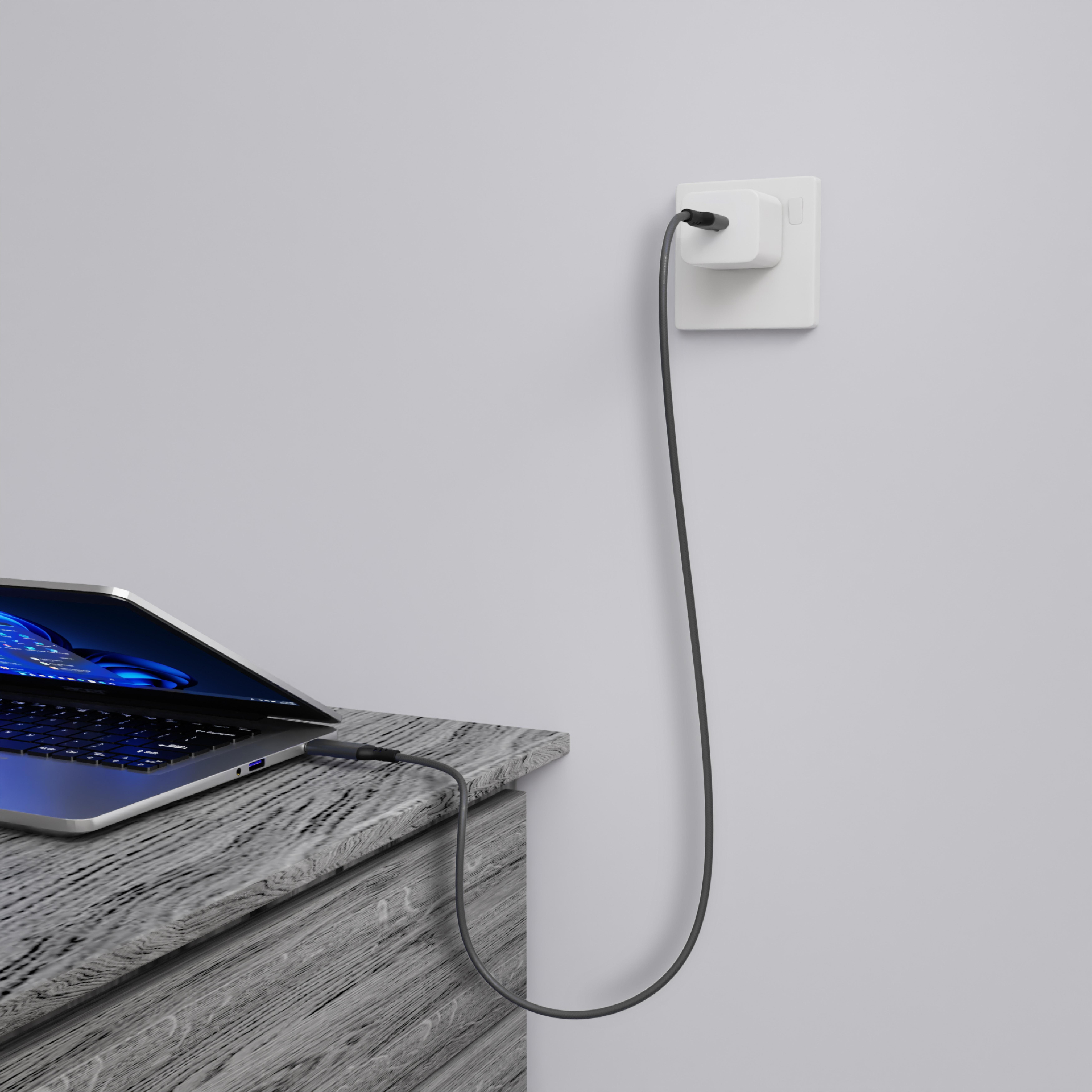 smrter SPEEDY 100 Daten-& Ladekabel 100W PD, USB-C, 40cm BK retail