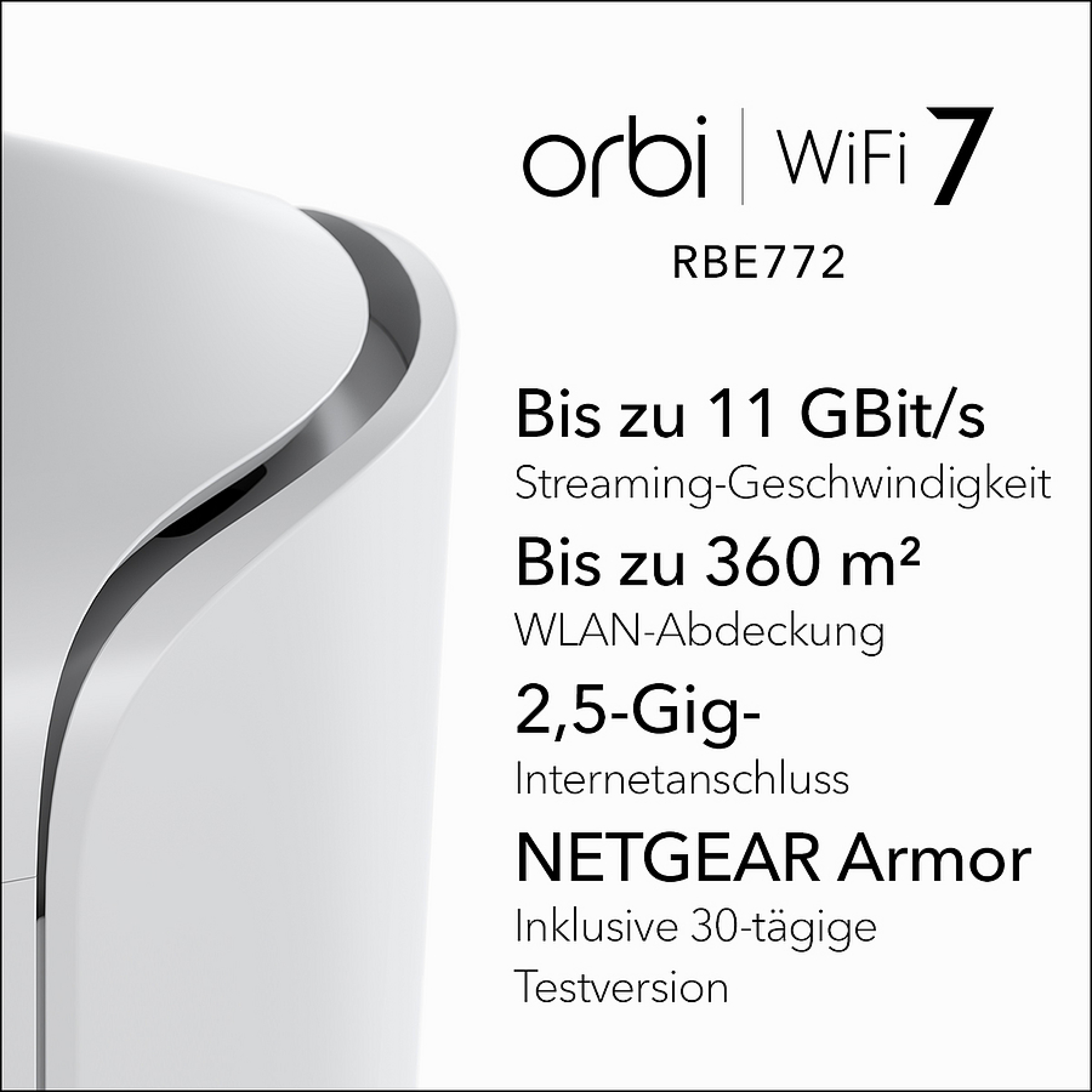 NETGEAR ORBI7 TB WIFI7 2PK BNDL (RBE772)