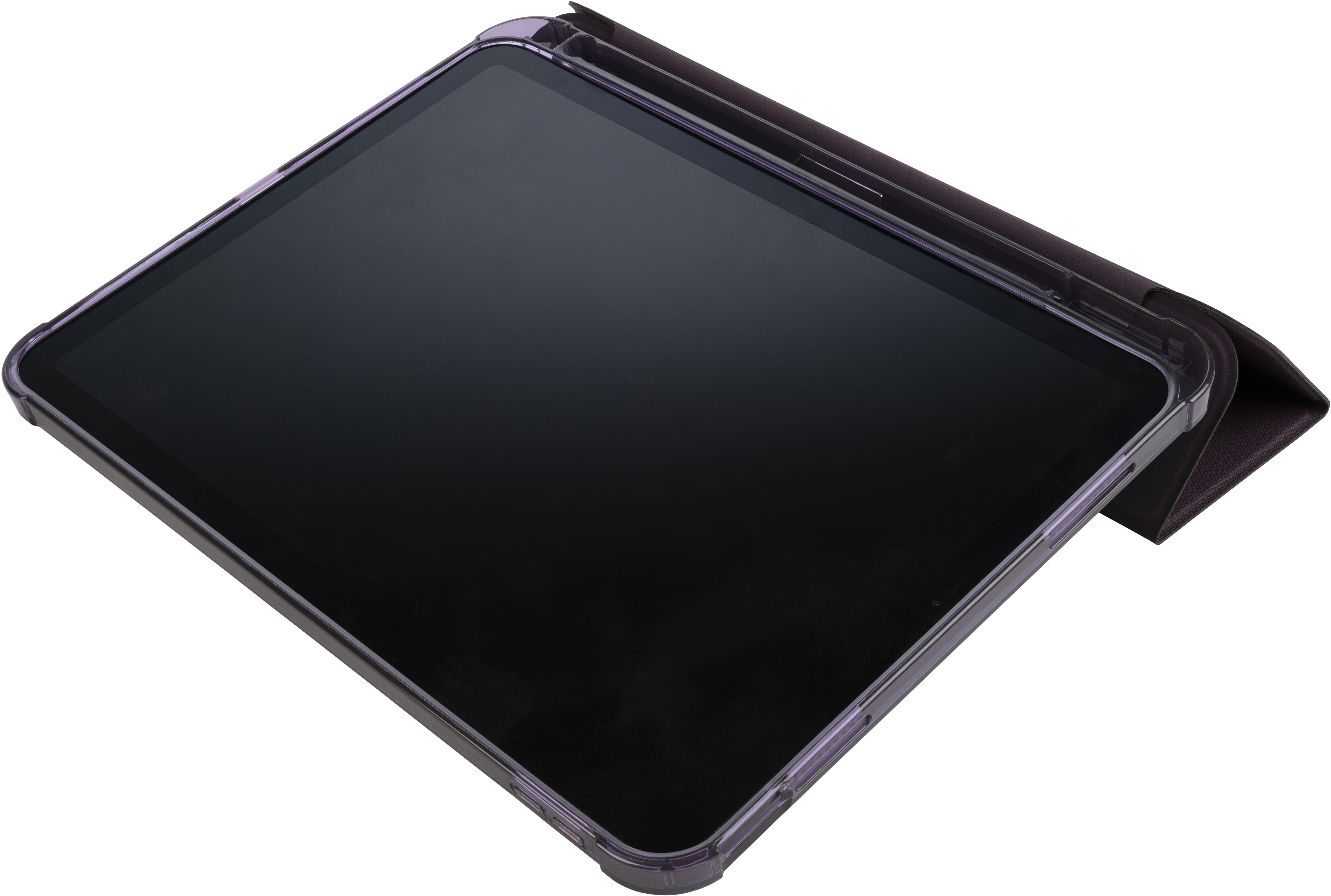 TUCANO SATIN Tablethülle mit Fallschutz Apple iPad 11" 11.Gen A16 / 10,9" 10.Gen Pflaume