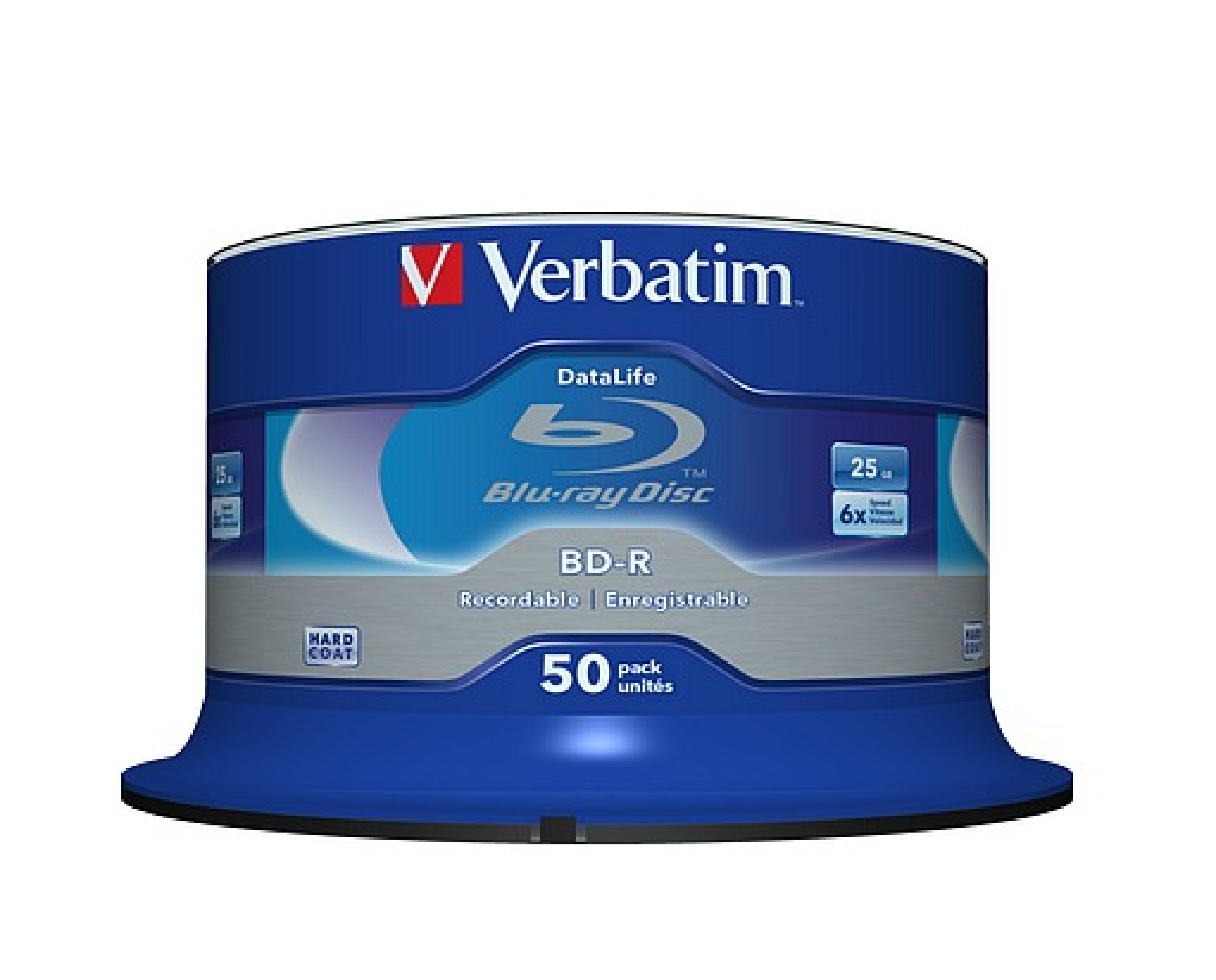 VERBATIM Blu-Ray BD-R SL 25GB 6x 50er Spindel