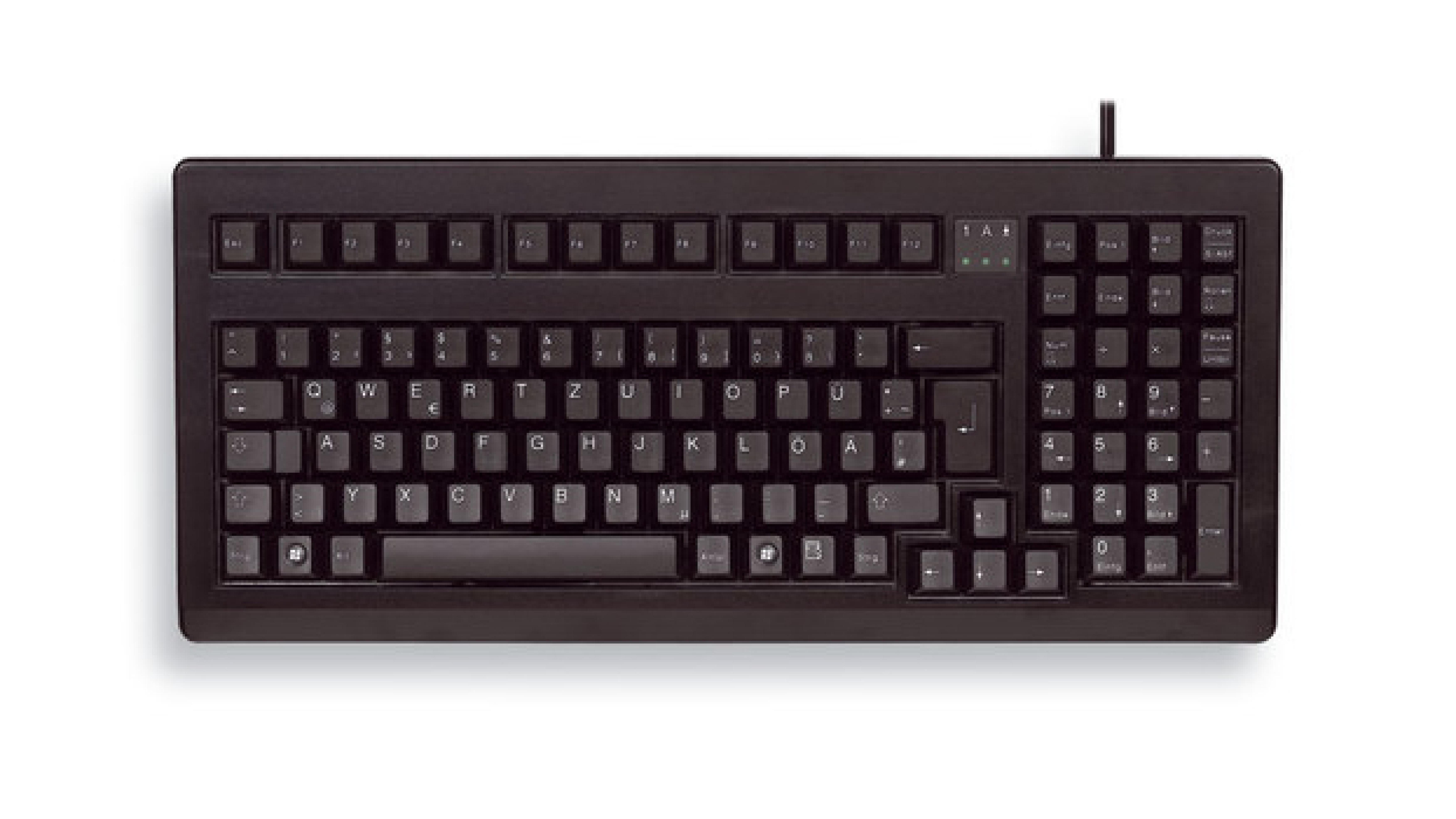 CHERRY MX1800 Tastatur Wired DE MX schwarz TKL 96% schwarz