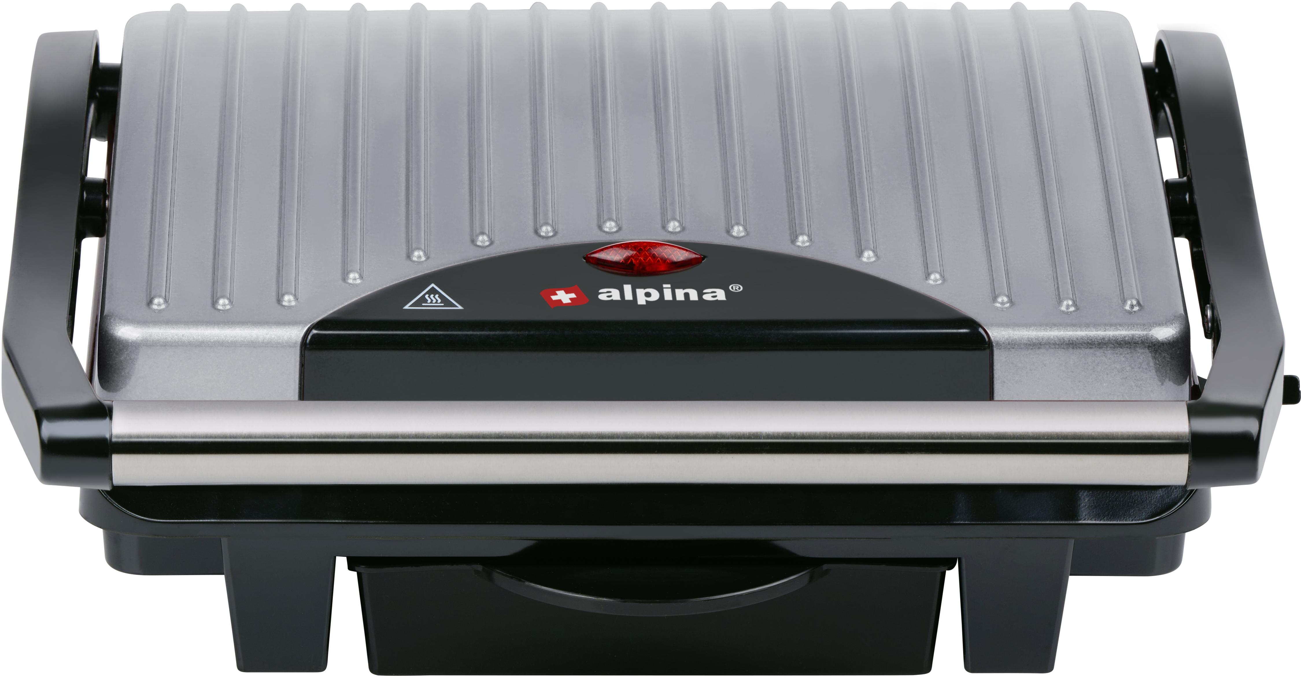 ALPINA Kontaktgrill, 230V, 1000W, Silber