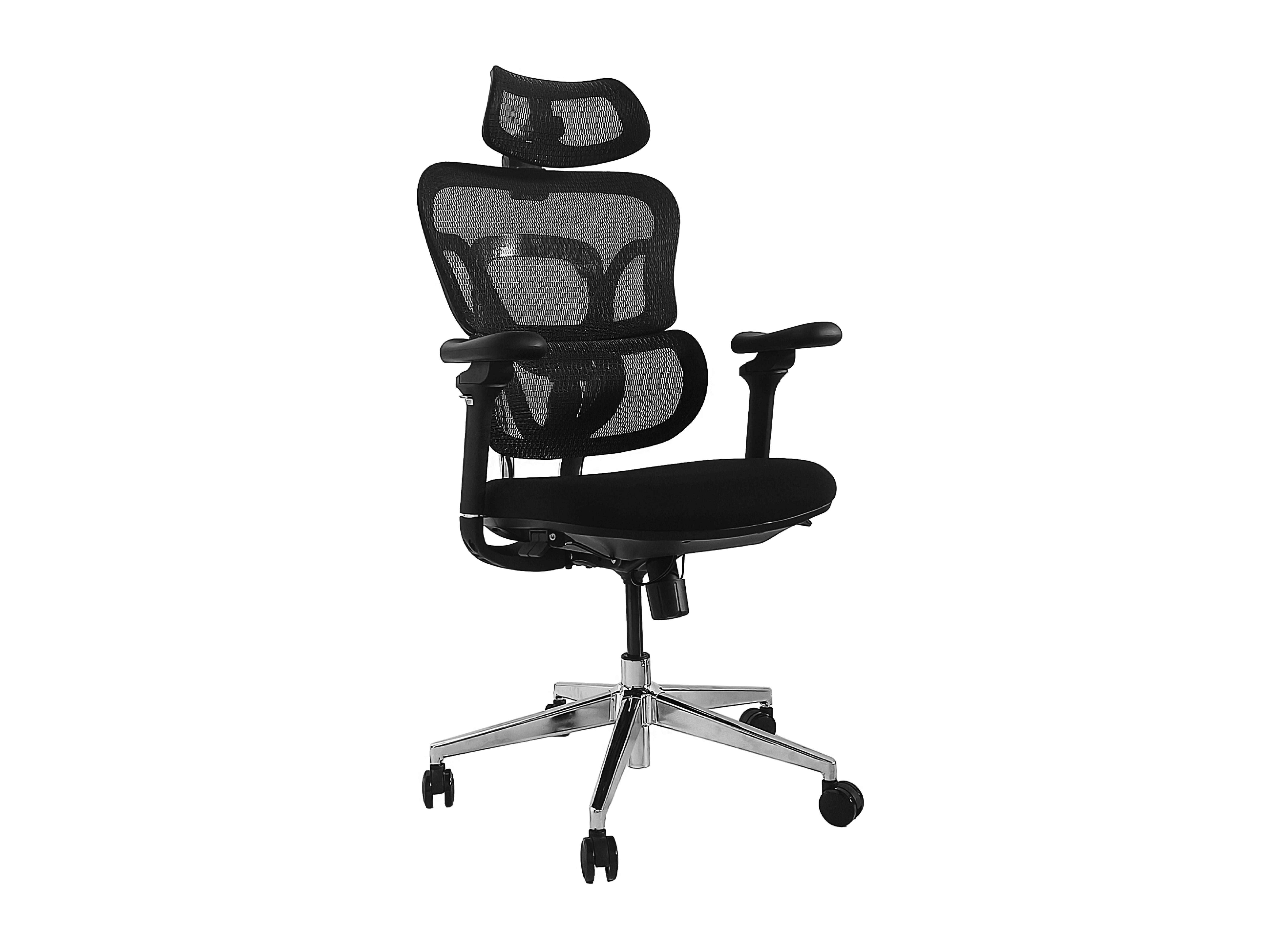 Equip Ergonomischer Buerostuhl+Kopf/Armstuetzen+SFS schwarz lite