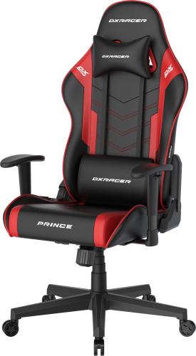 DXRACER Prince Gaming Chair Regular L, PVC, schwarz rot